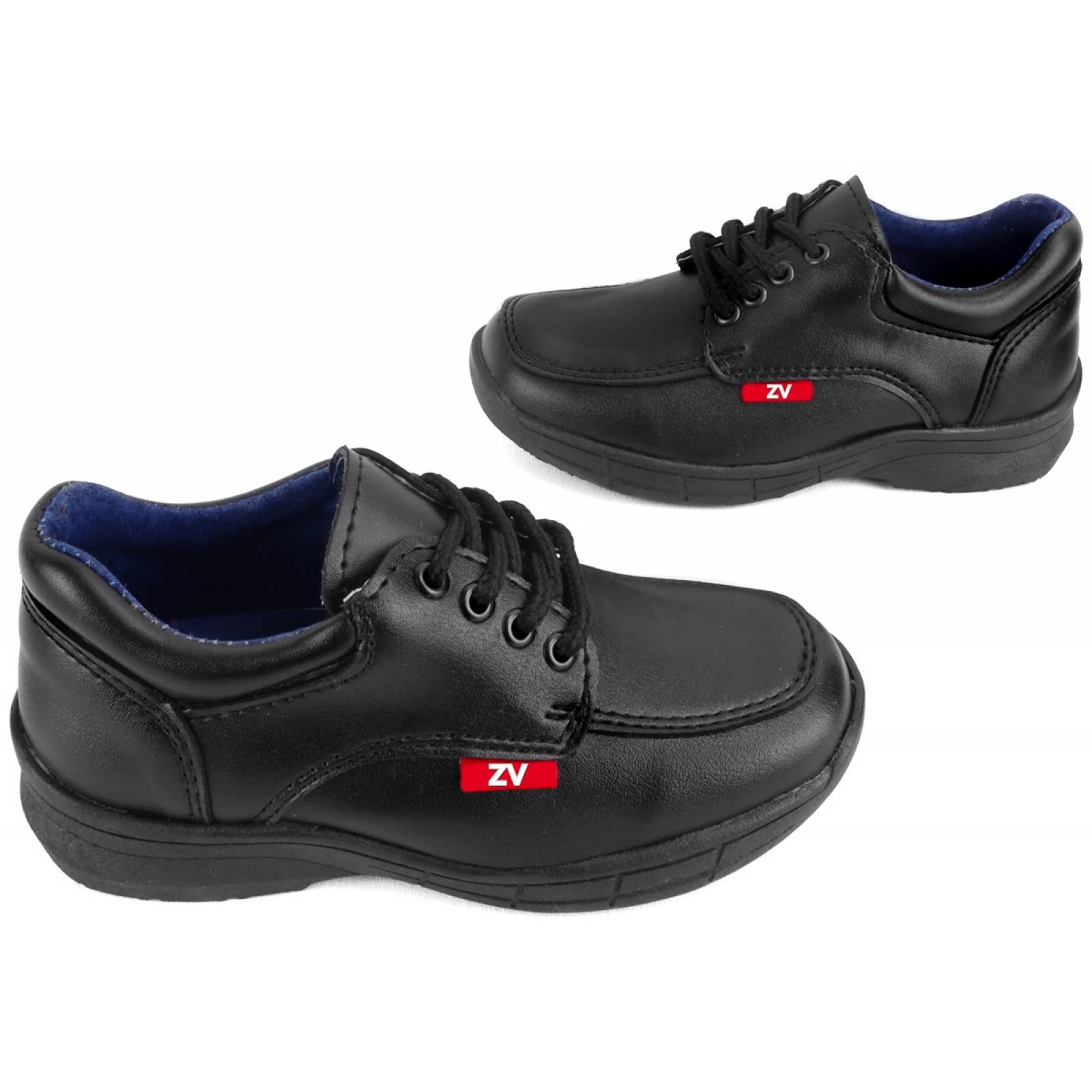 Zapatos Niño Escolares Vestir Arco Ortopedico Cosidos 6002-N (12.0 - 21.5)