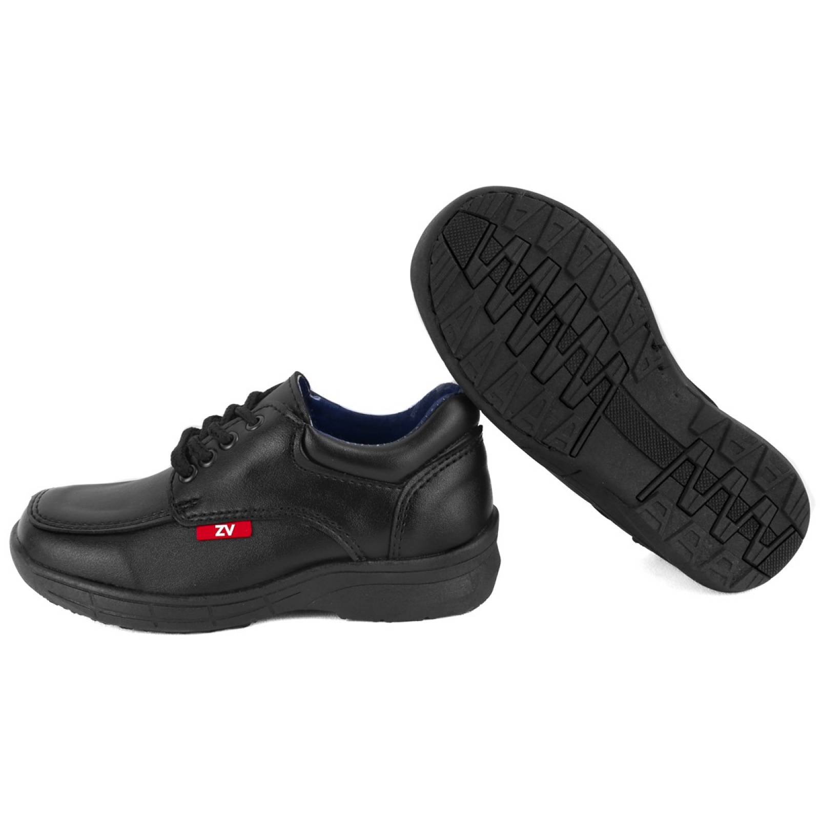 Zapatos Niño Escolares Vestir Arco Ortopedico Cosidos 6002-N (12.0 - 21.5)