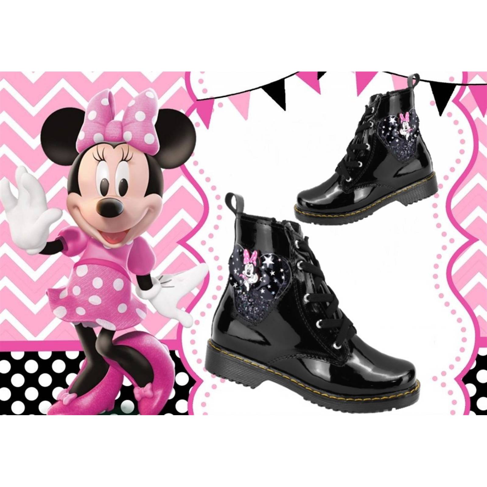 Botas Niña Mimi Arco Ortopedico Charol Negro Casual 6021-NM (12.0 - 21.5)