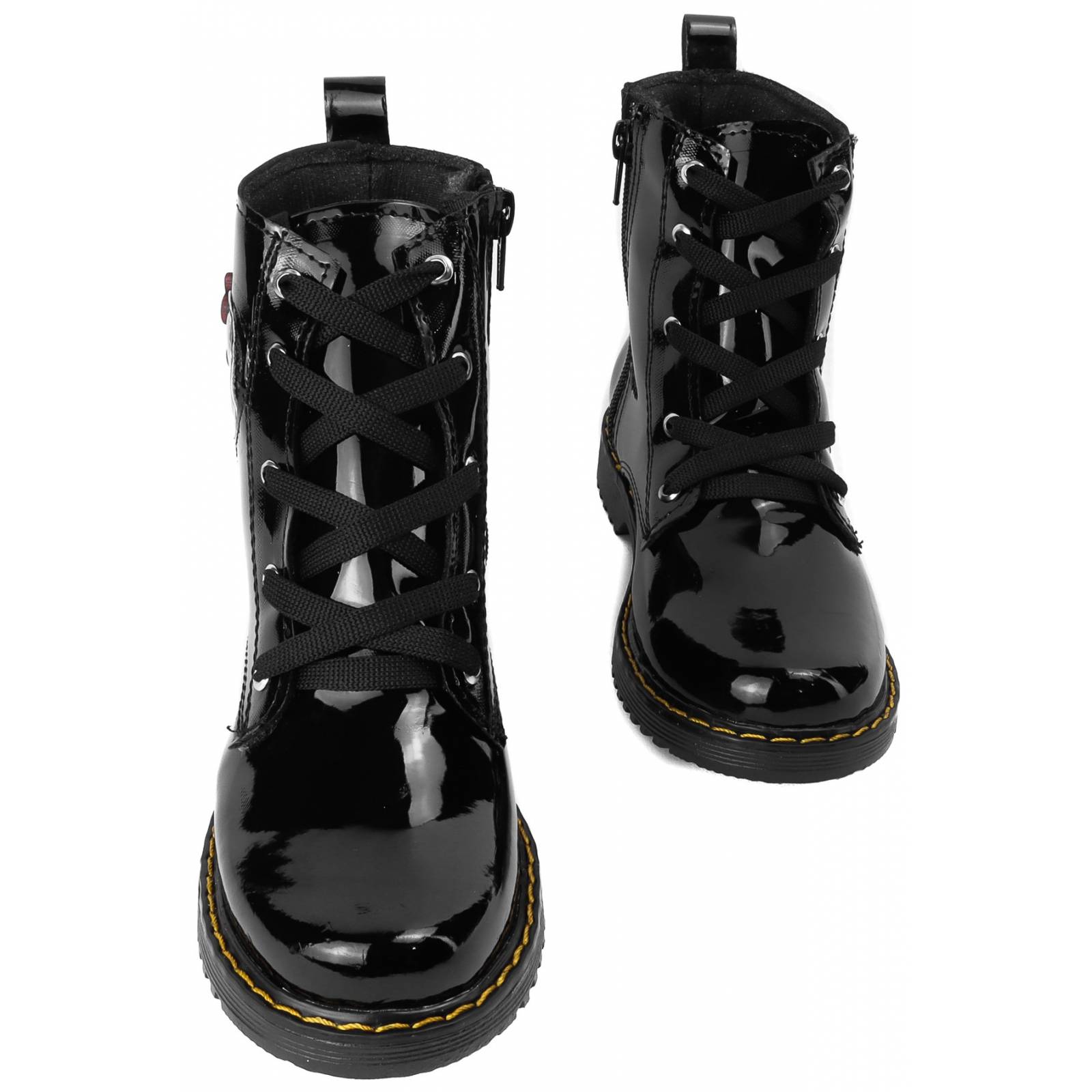 Botas Niña Mimi Arco Ortopedico Charol Negro Casual 6021-NM (12.0 - 21.5)