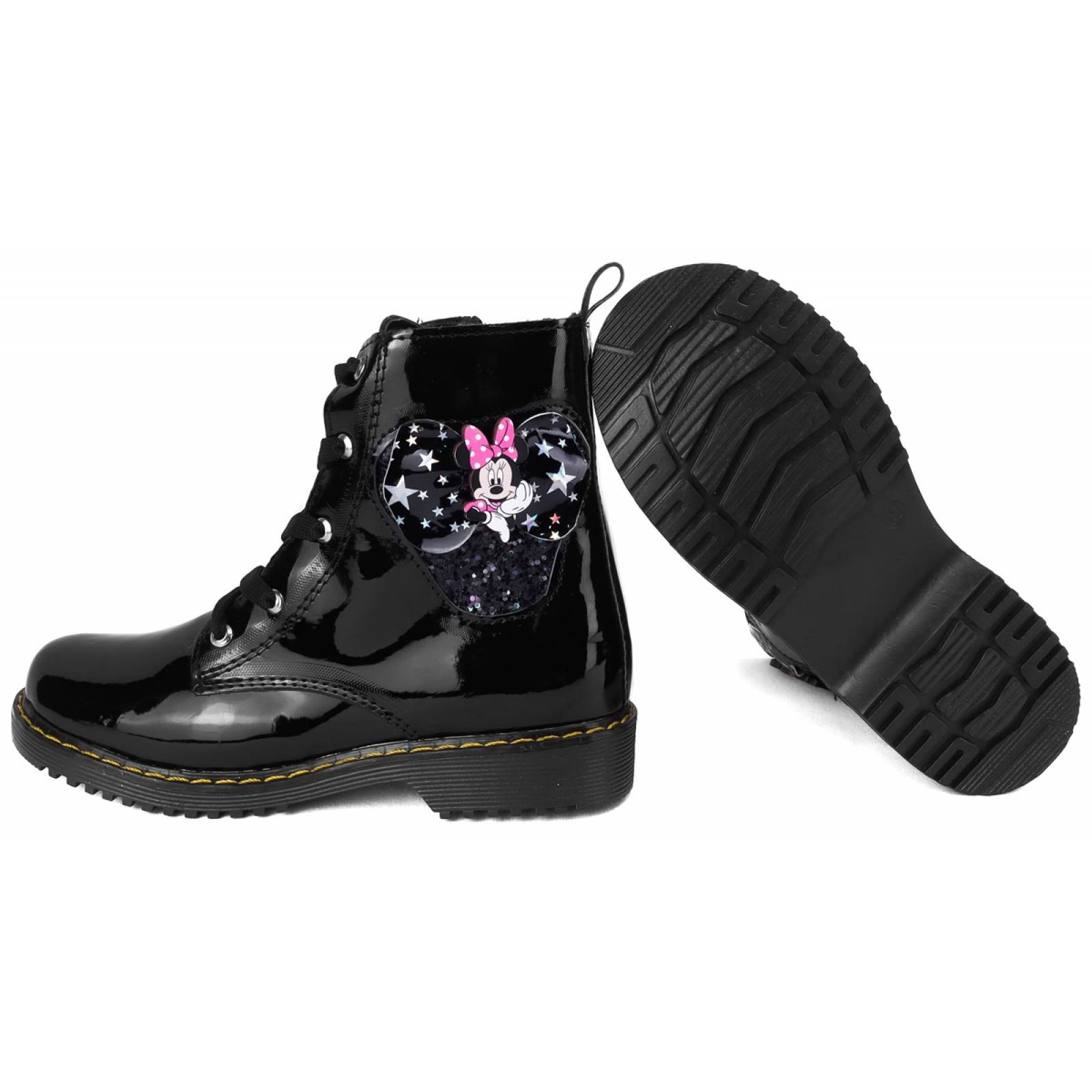 Botas Niña Mimi Arco Ortopedico Charol Negro Casual 6021-NM (12.0 - 21.5)