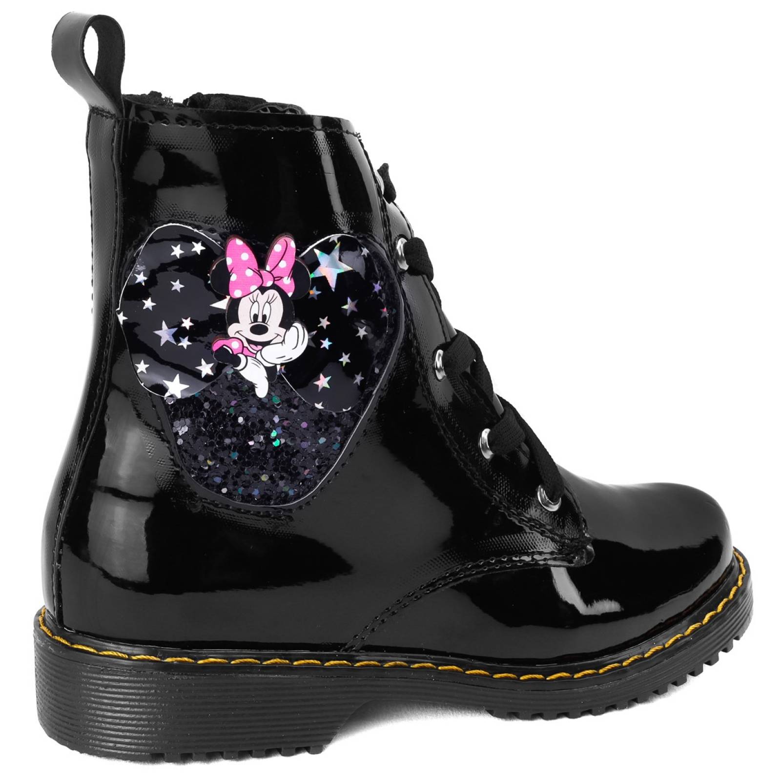 Botas Niña Mimi Arco Ortopedico Charol Negro Casual 6021-NM (12.0 - 21.5)