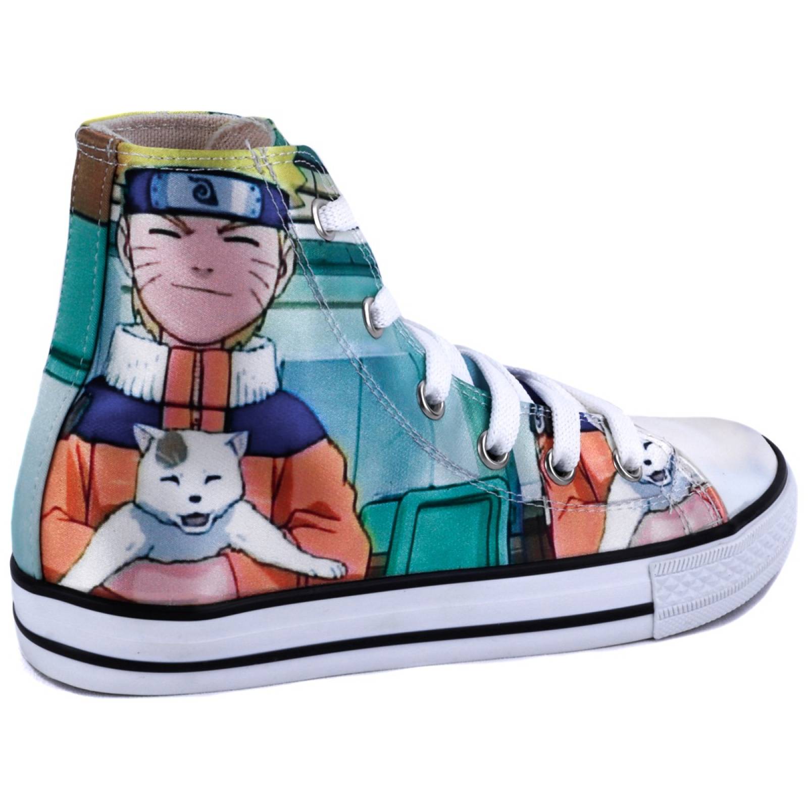 Tenis Bota Naruto Shipuden Manga Anime Agujeta Urbano 870-BN