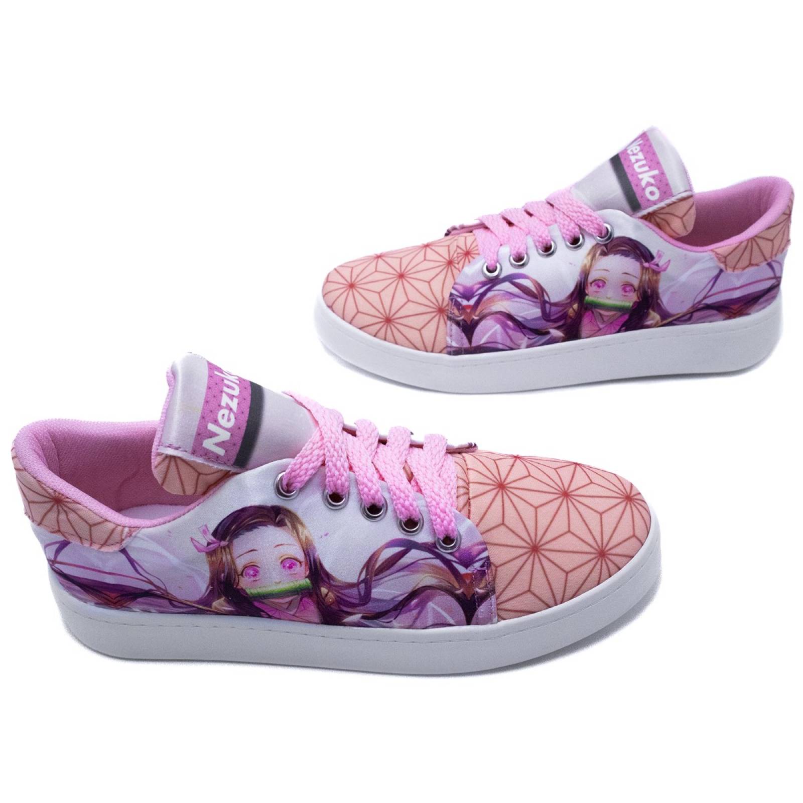 Tenis Nezuko Kamado Kimetsu No Yaiba Anime Rosa 426-RN 12-17 (12.0 - 17.0)