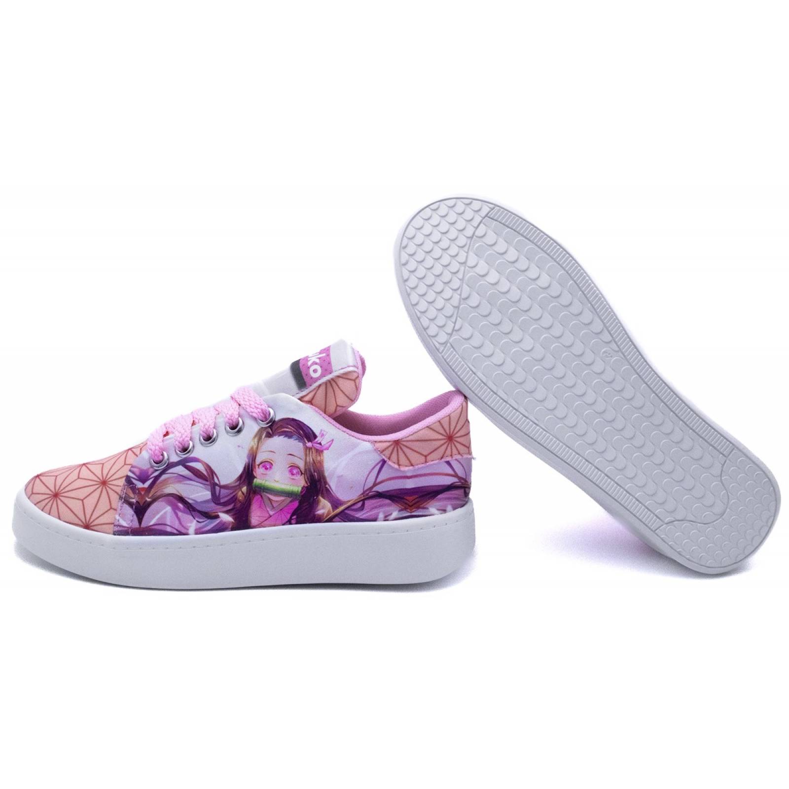 Tenis Nezuko Kamado Kimetsu No Yaiba Anime Rosa 426-RN 12-17 (12.0 - 17.0)