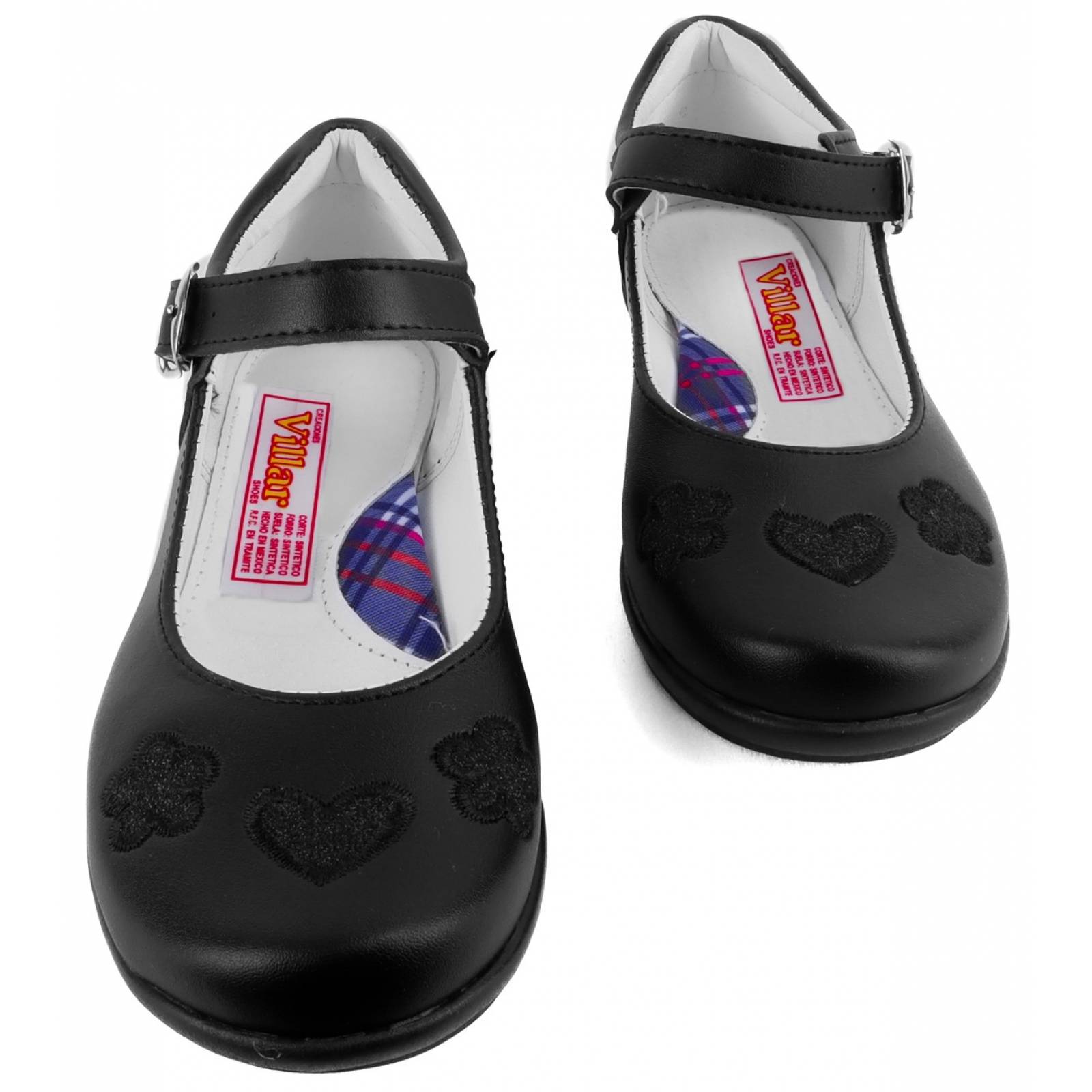 Zapato Escolares Niña Arco Soporte Flats Negros 2395-N 22-26