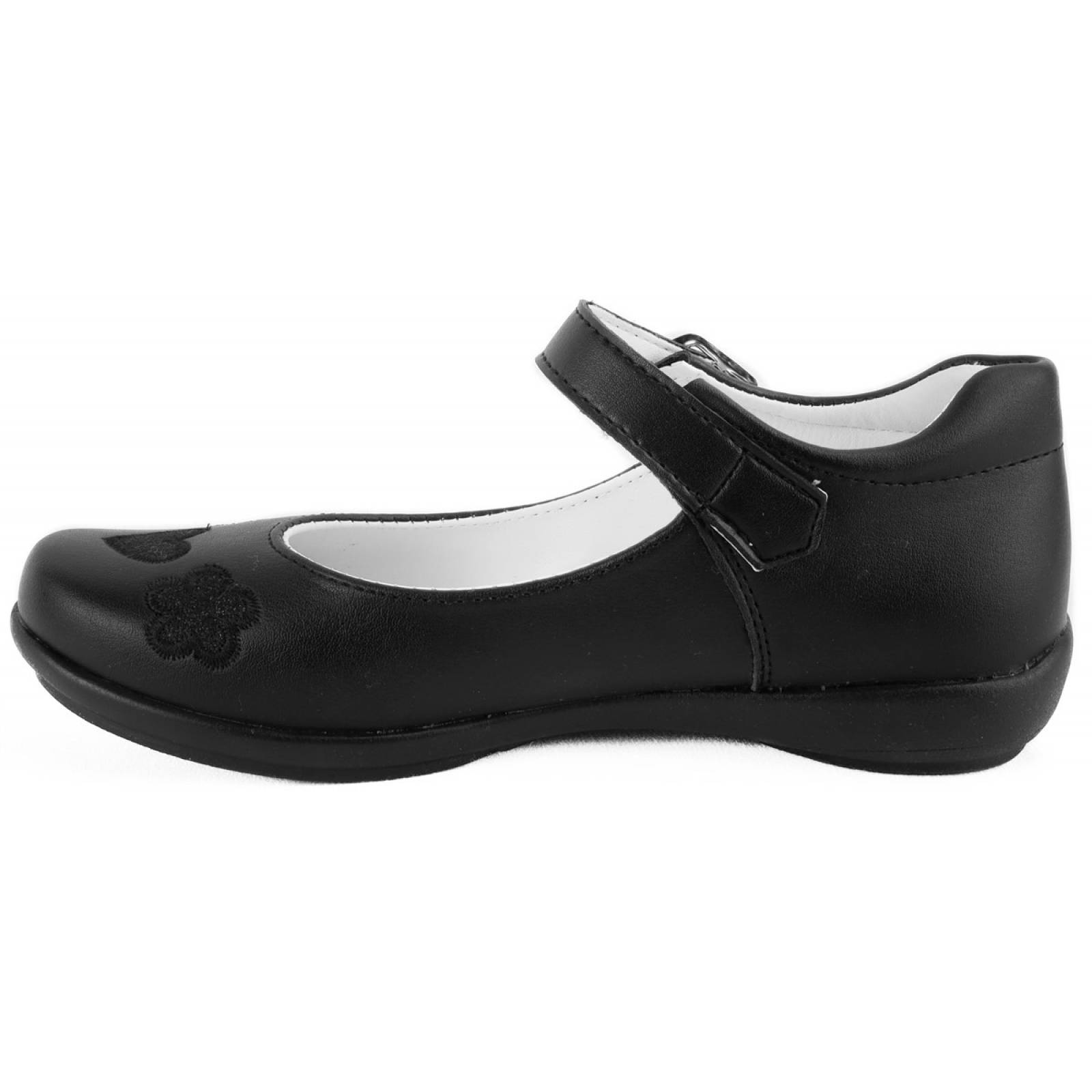 Zapato Escolares Niña Arco Soporte Flats Negros 2395-N 22-26