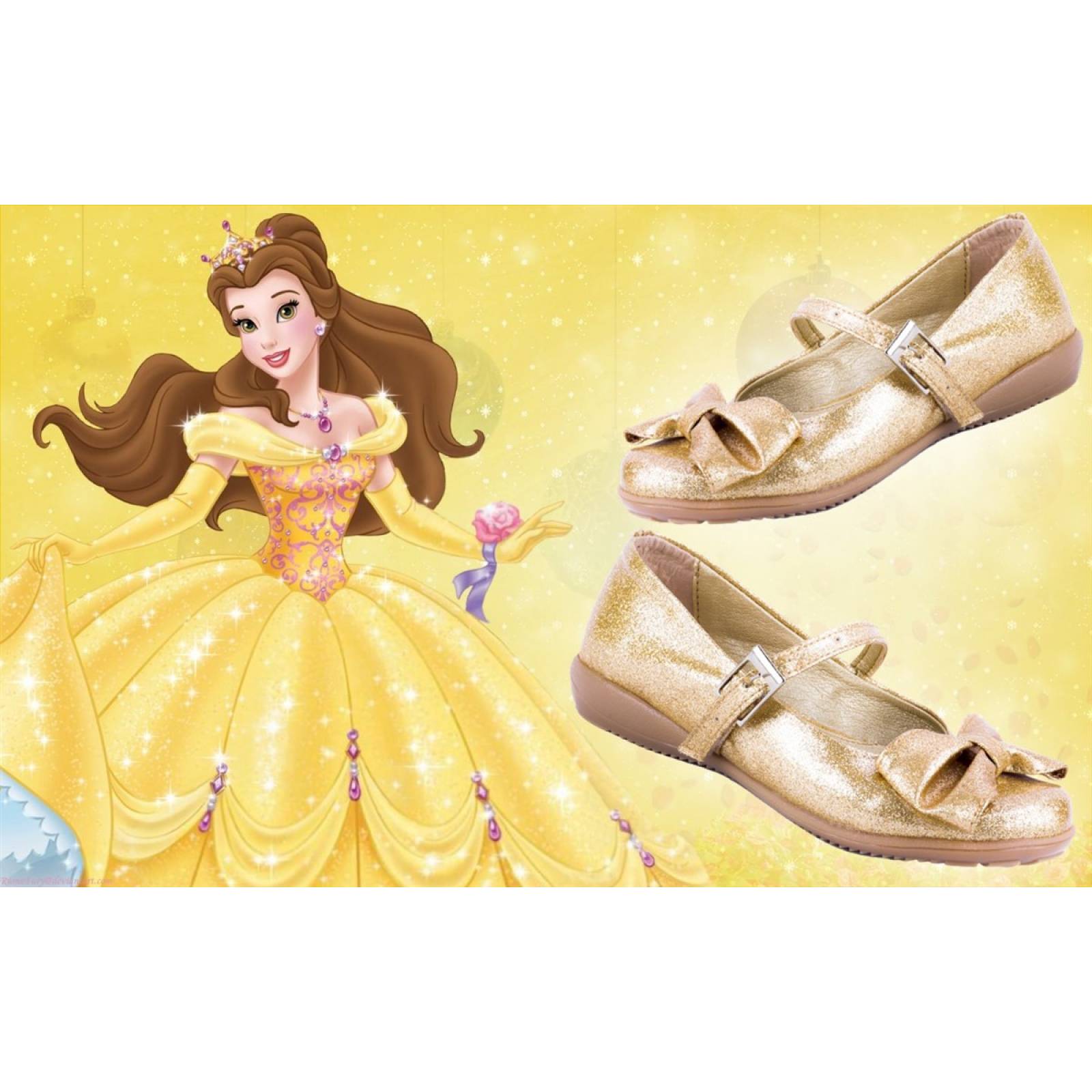 Zapato Princesa Bella Zapatillas Niñas 1092-O Oro 12 Al 21.5 (12.0 - 21.5)