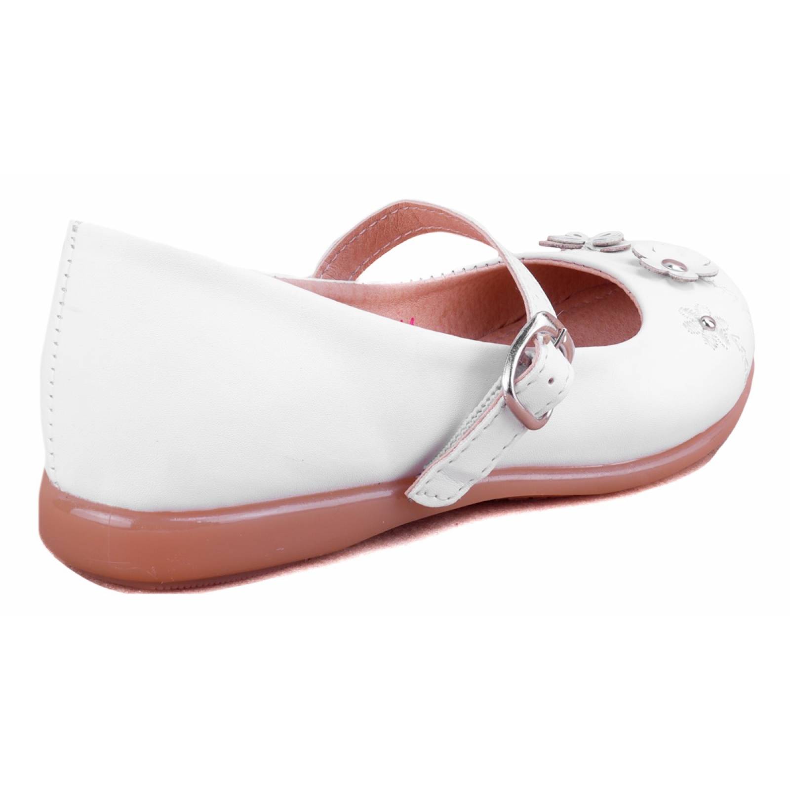 Zapato Niña Comunión Bautizo Zapatilla Blanca Moda 92-514-b (12.0 - 21.5)
