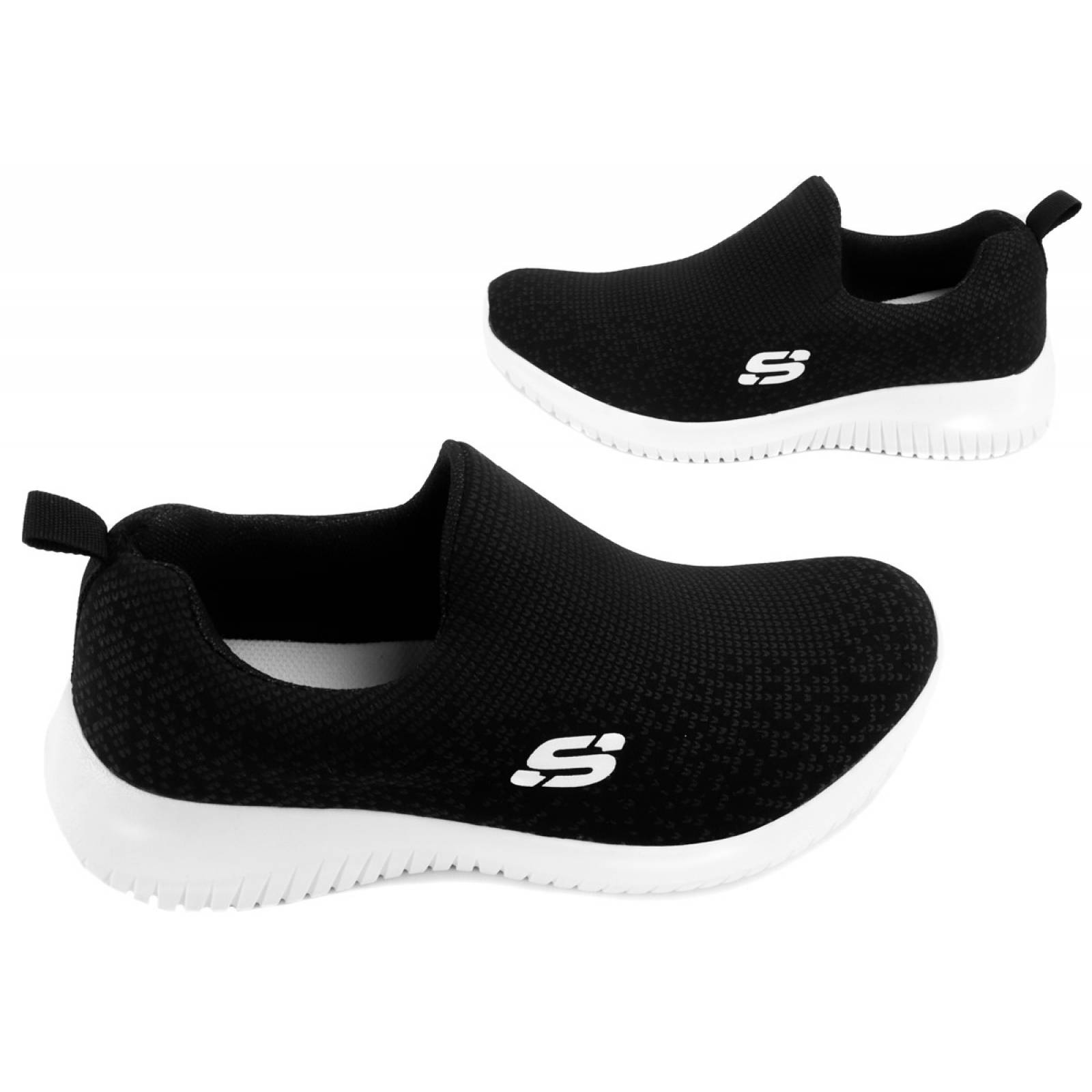 Tenis Mujer Deportivos Confort Slip On Cómodos Negro 110-NB.