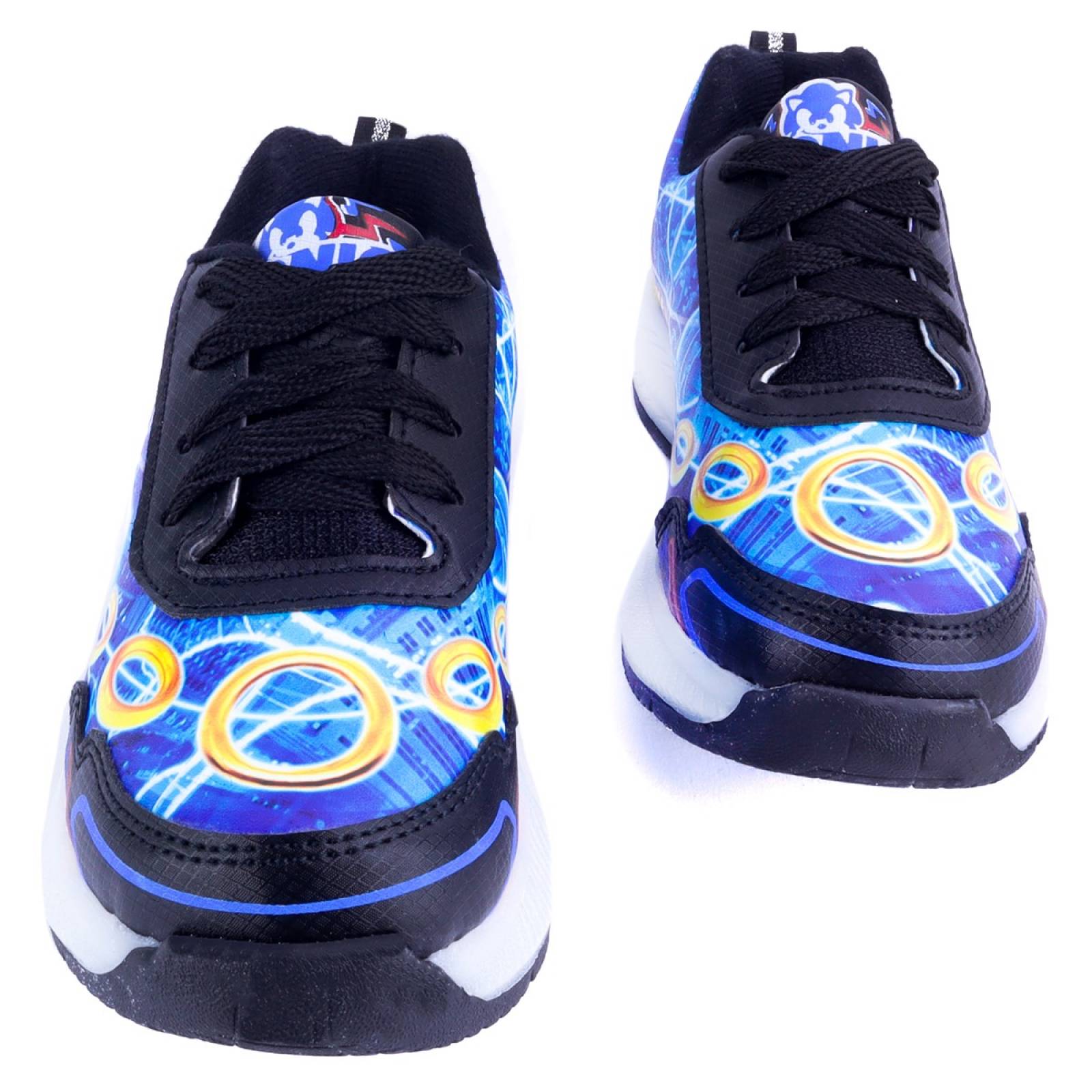 Tenis Niños Sonic The Hedgehog Luces Leds Juego 819-NN Negro (12.0 - 21.5)
