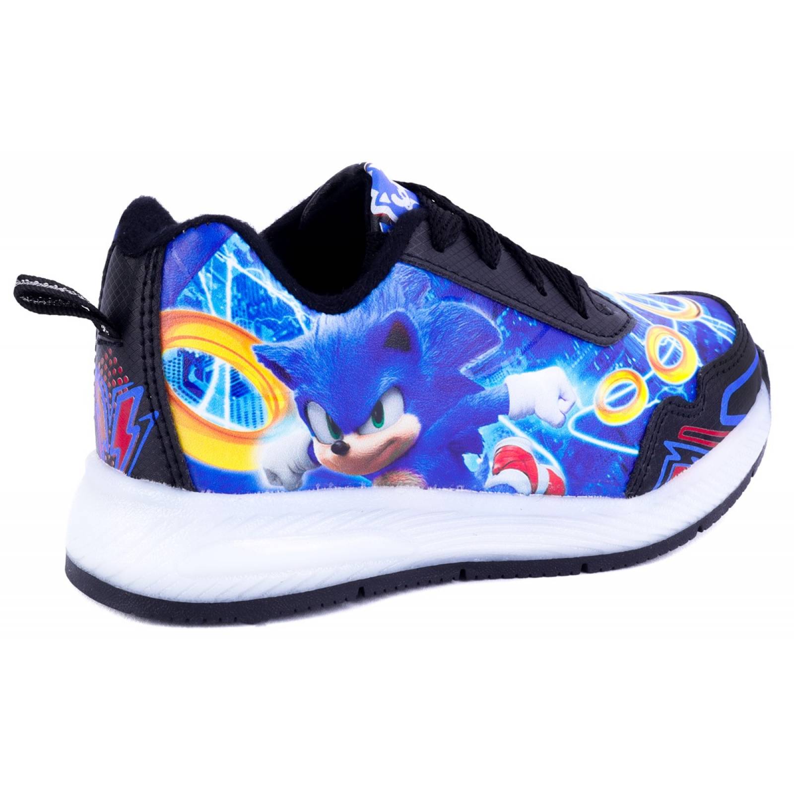 Tenis Niños Sonic The Hedgehog Luces Leds Juego 819-NN Negro (12.0 - 21.5)