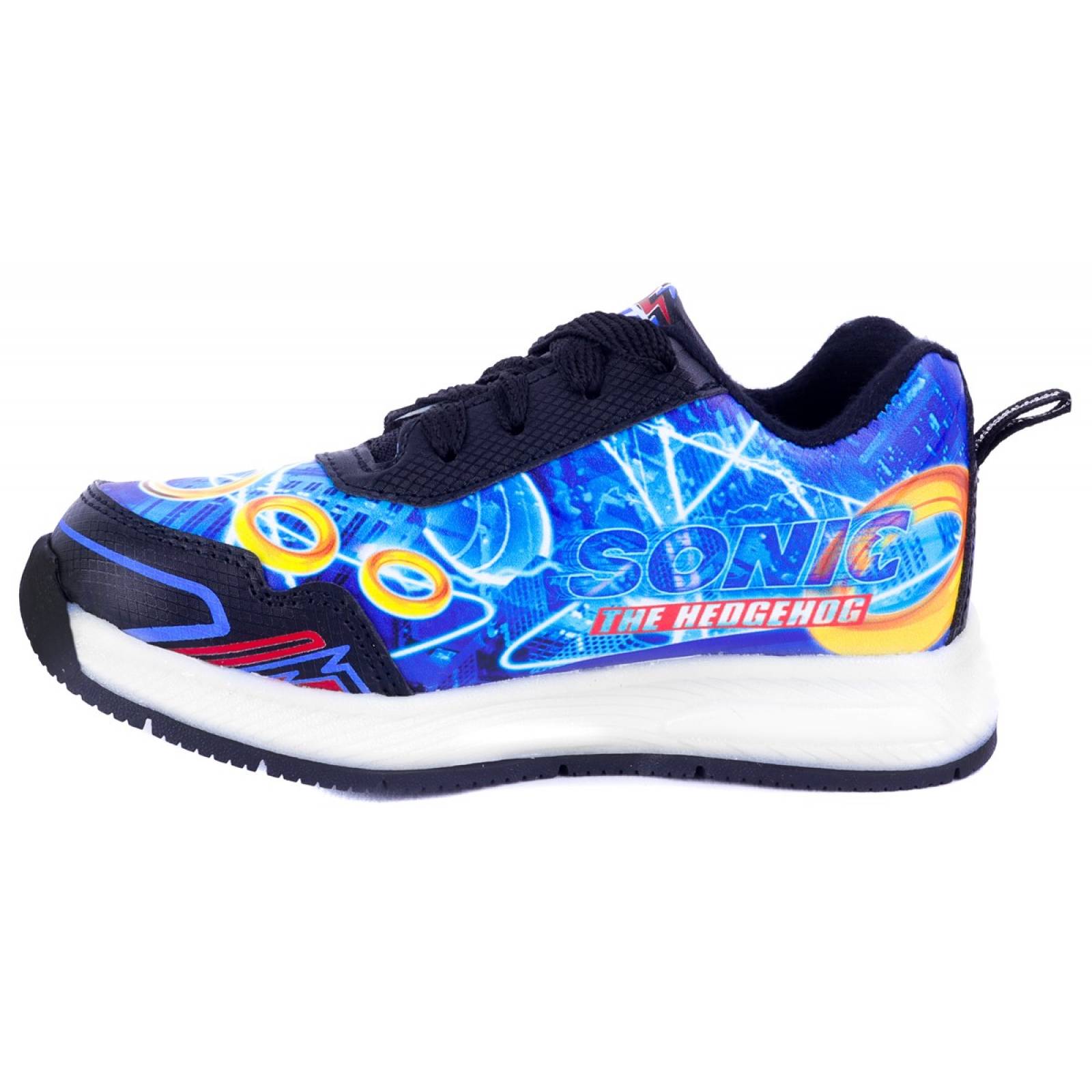 Tenis Niños Sonic The Hedgehog Luces Leds Juego 819-NN Negro (12.0 - 21.5)