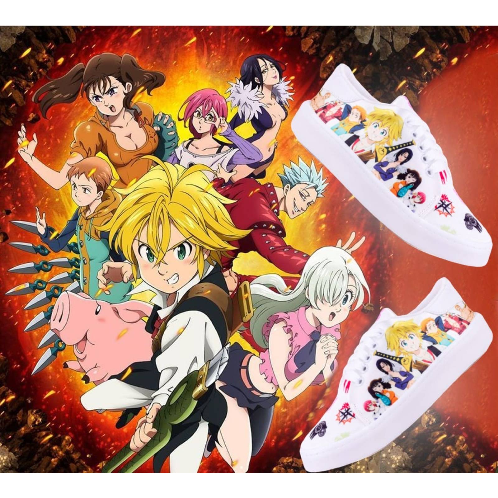 Tenis Los Siete Pecados Capitales Personajes Anime 431-BPC