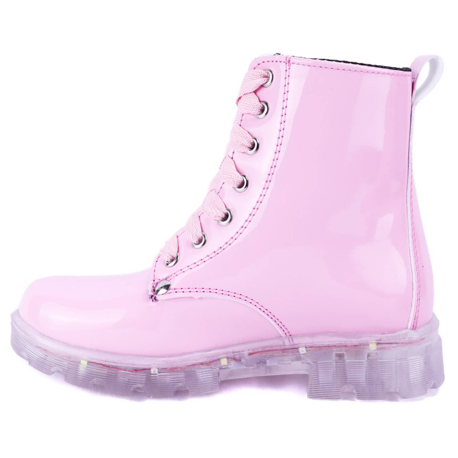 Botas Niña Mimi Ratoncita Luces Leds Charol Rosa 516-491-CR (12.0 - 21.0)