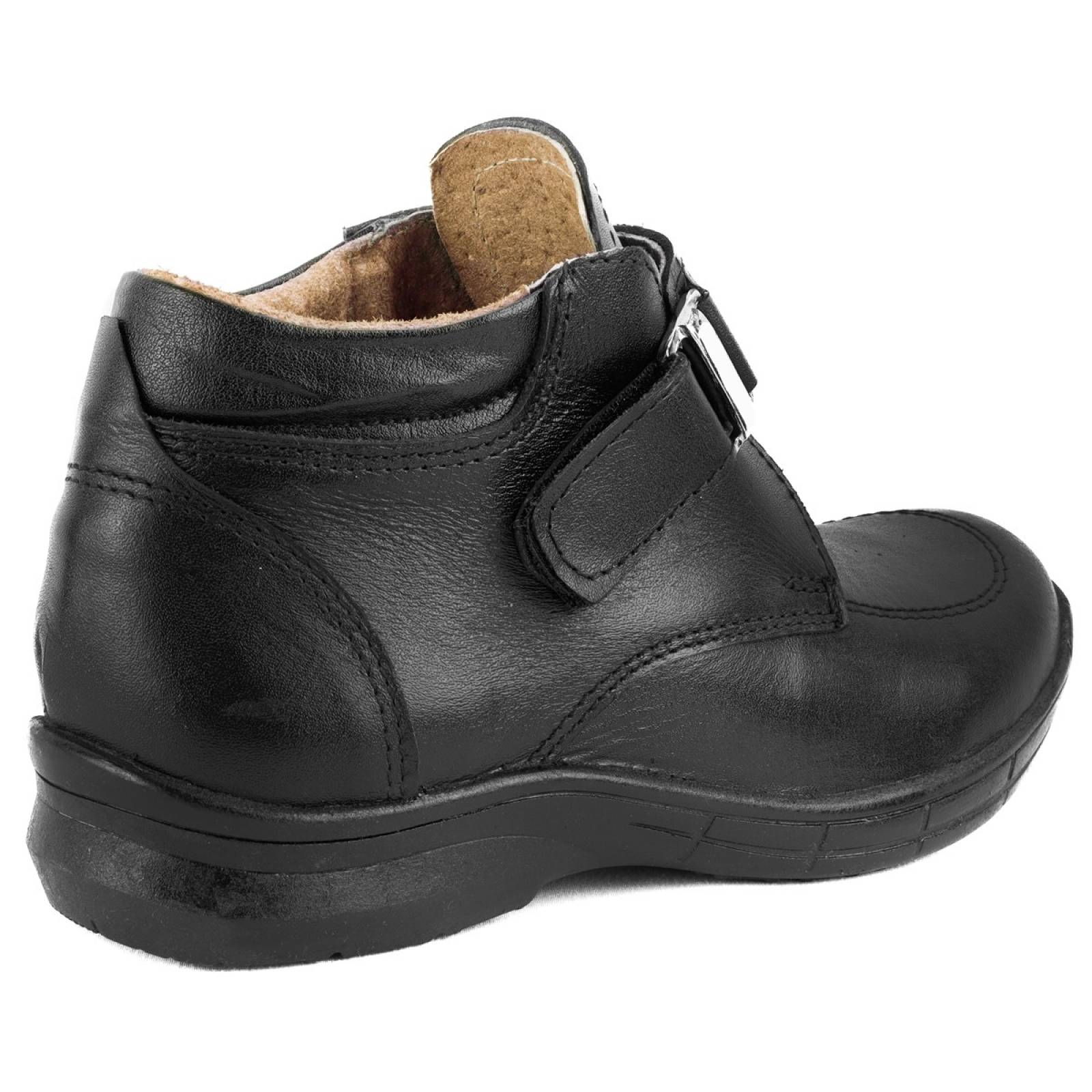 Zapato Niño Escolar Negro 100% Piel Arco Ortopédico 1022-2-n (12.0 - 21.0).