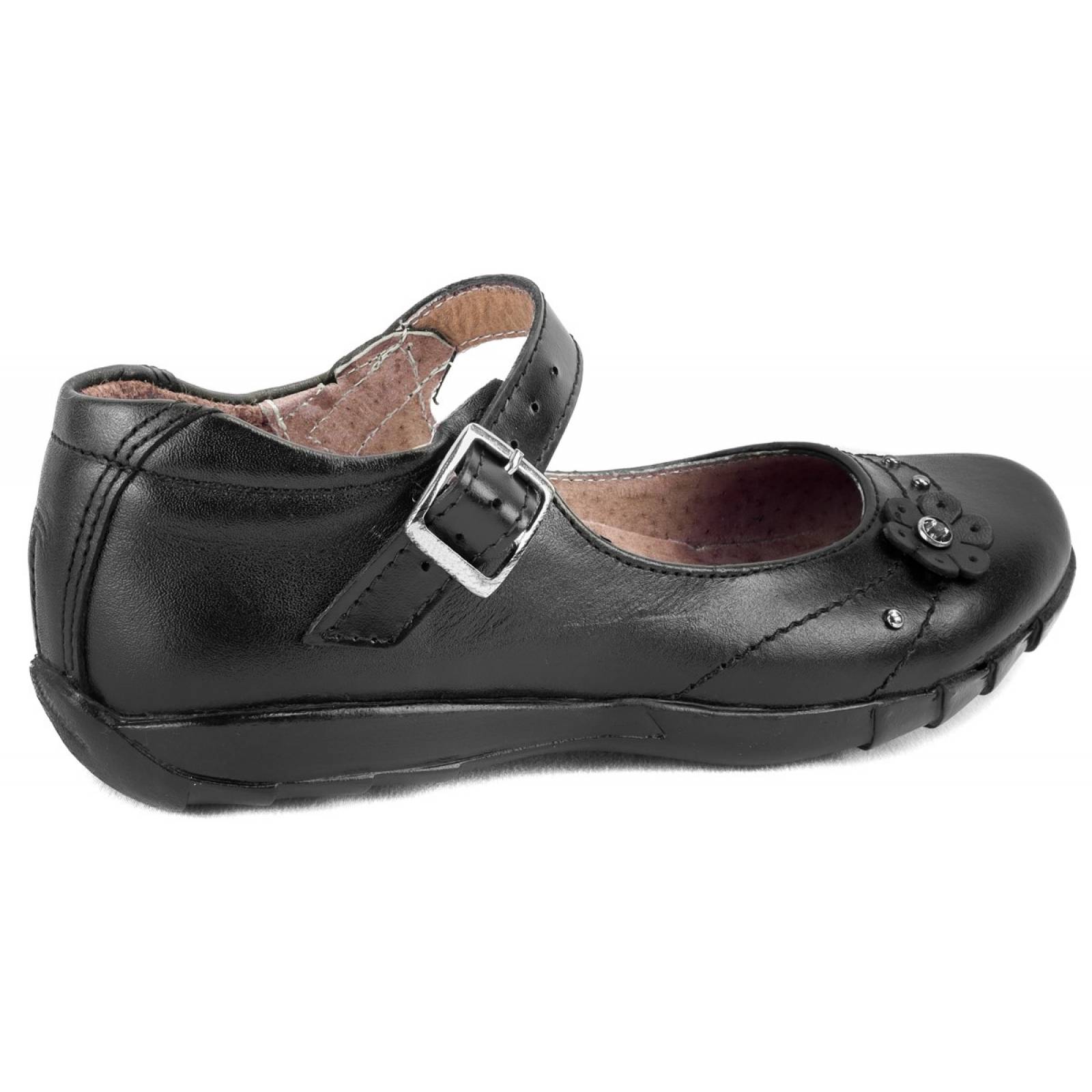 Zapato Niña Escolar 100% Piel Arco Ortopédico 2005-N 12-21.5 (12.0 - 21.5).