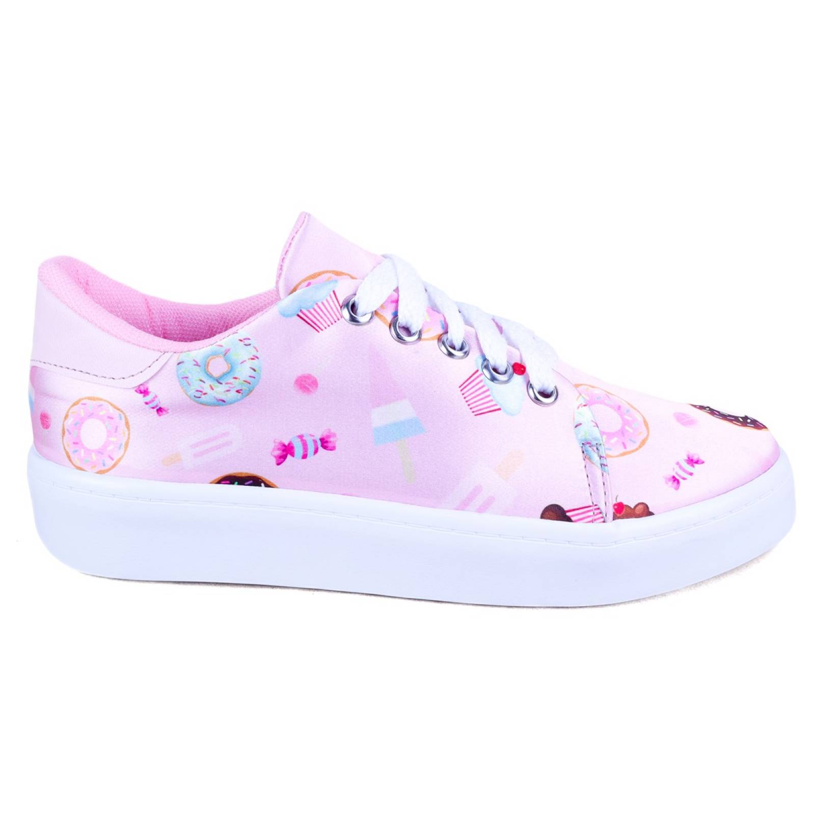 Tenis Niña Dulces Helados Cómodo Casual 301-RP Rosa Postres