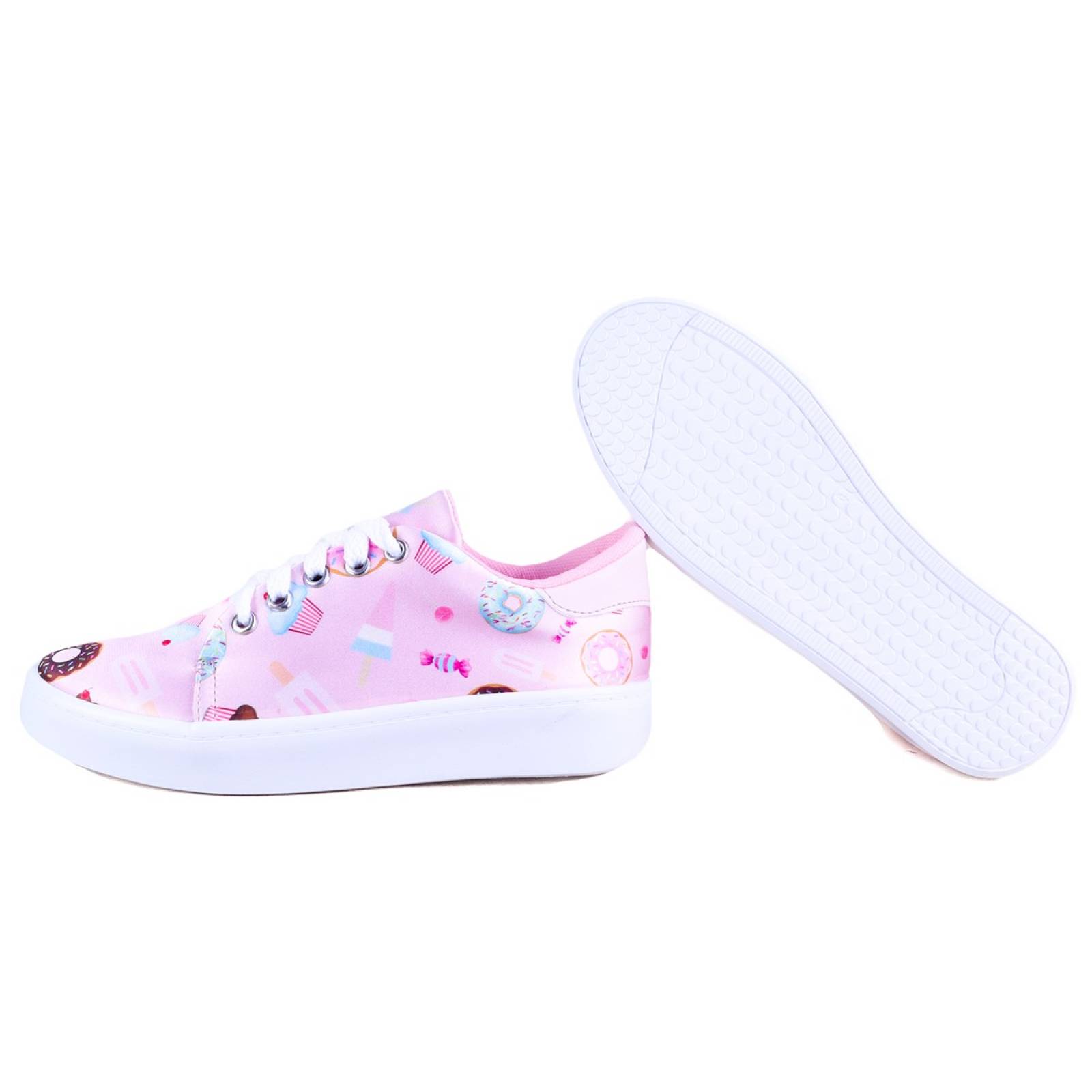 Tenis Niña Dulces Helados Cómodo Casual 301-RP Rosa Postres