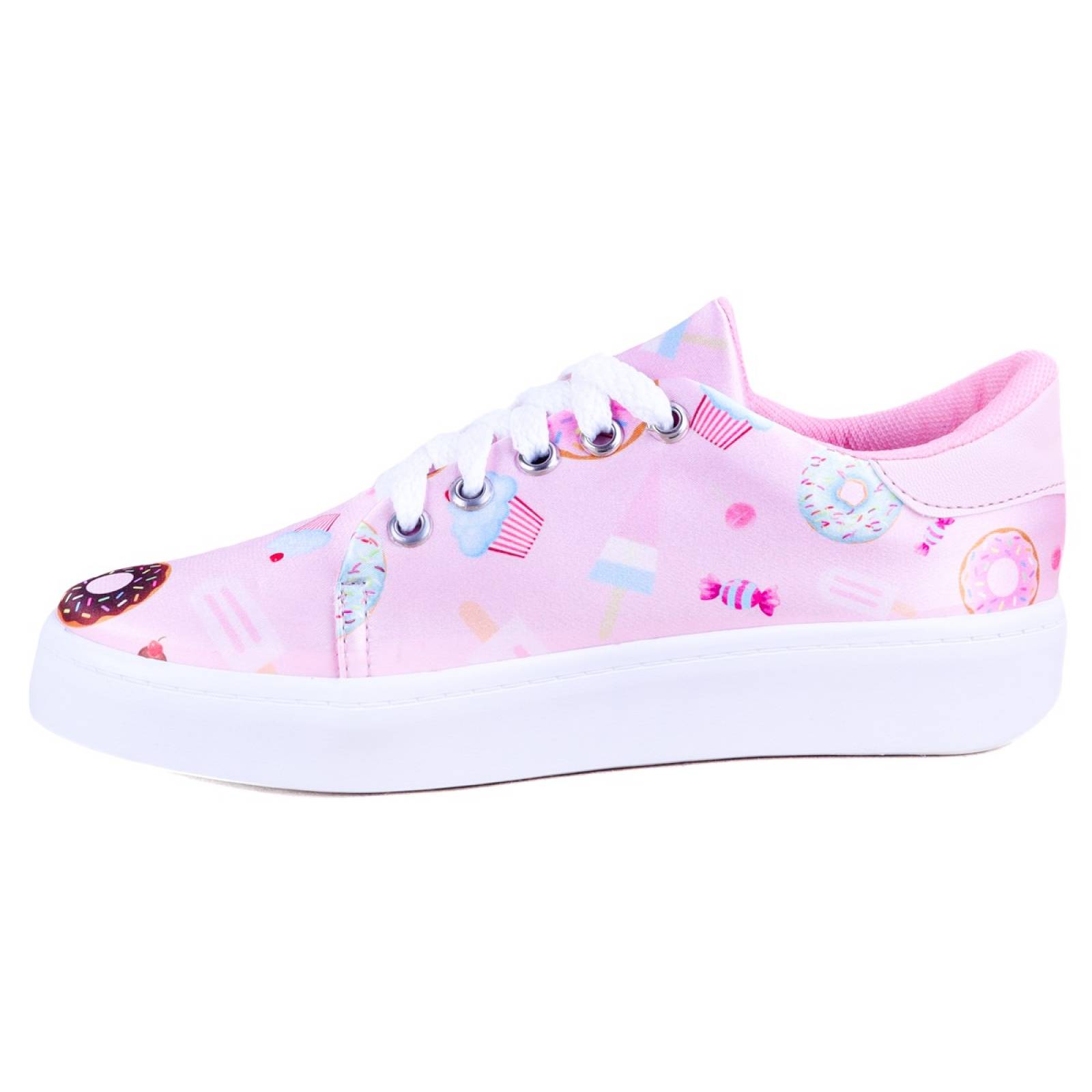 Tenis Niña Dulces Helados Cómodo Casual 301-RP Rosa Postres