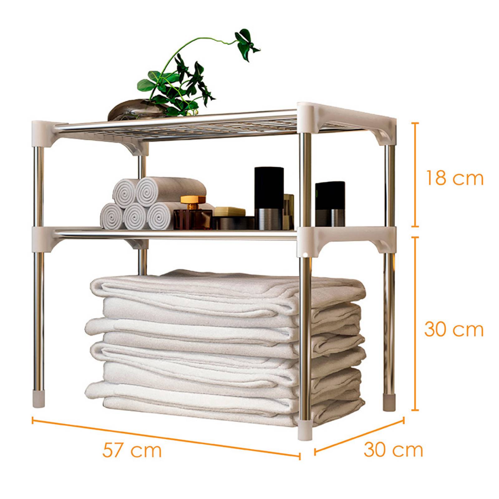 Mueble Organizador Armable Cocina Librero Horno Baño Toallas