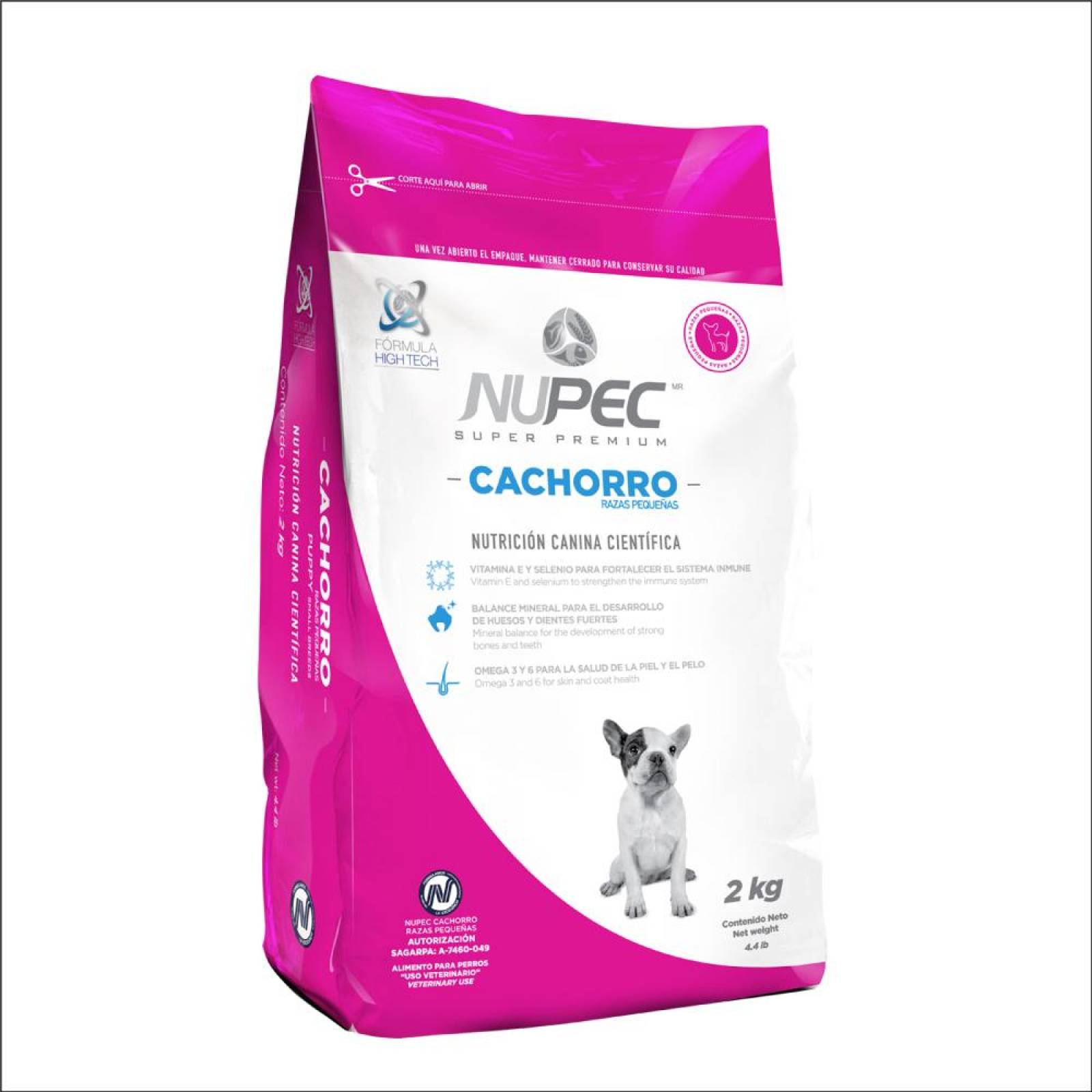 Alimento para perro Nupec Cachorro Razas Pequenas de 8Kg