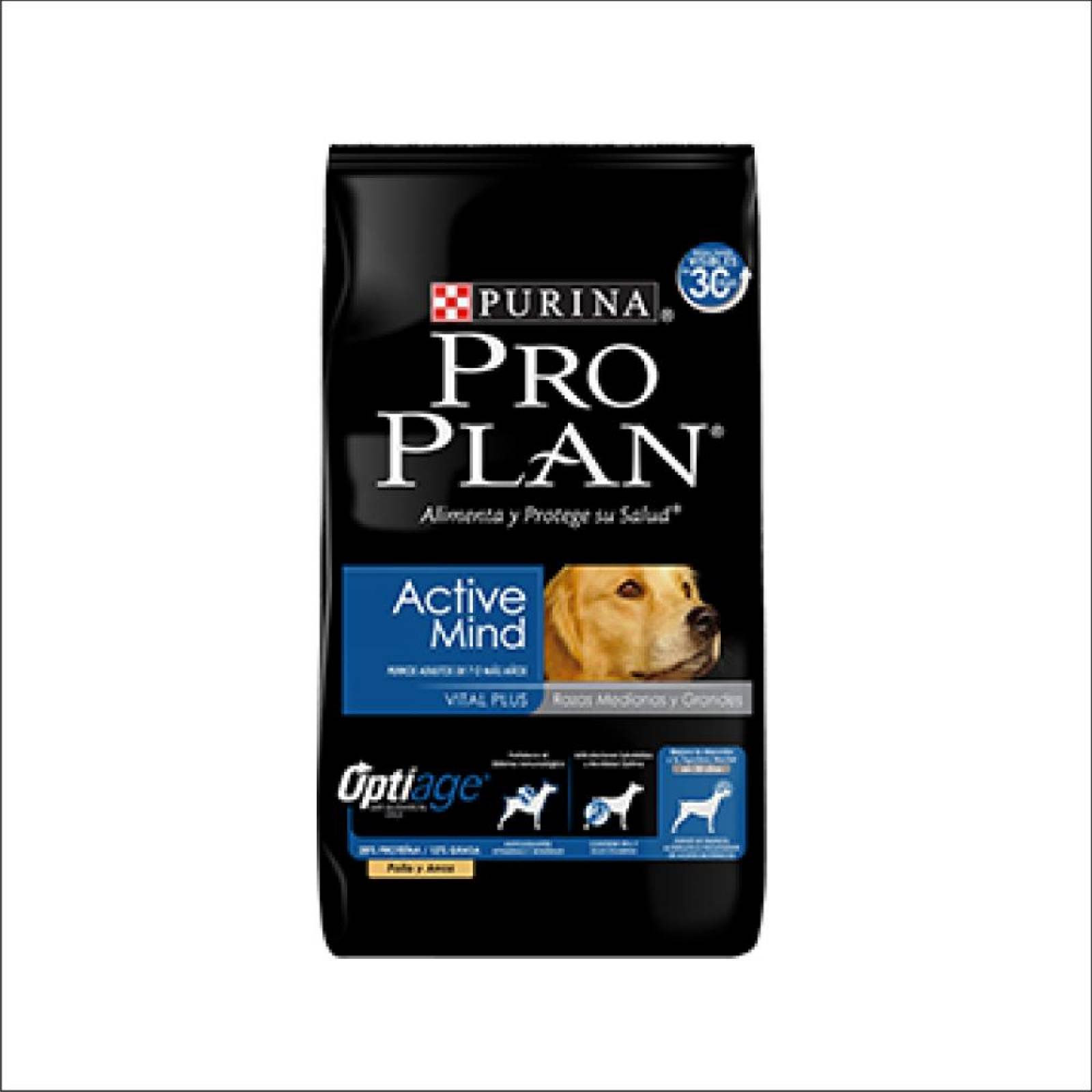 Alimento para Perro ProPlan Active Mind Razas Medianas Y Grandes de 13Kg 