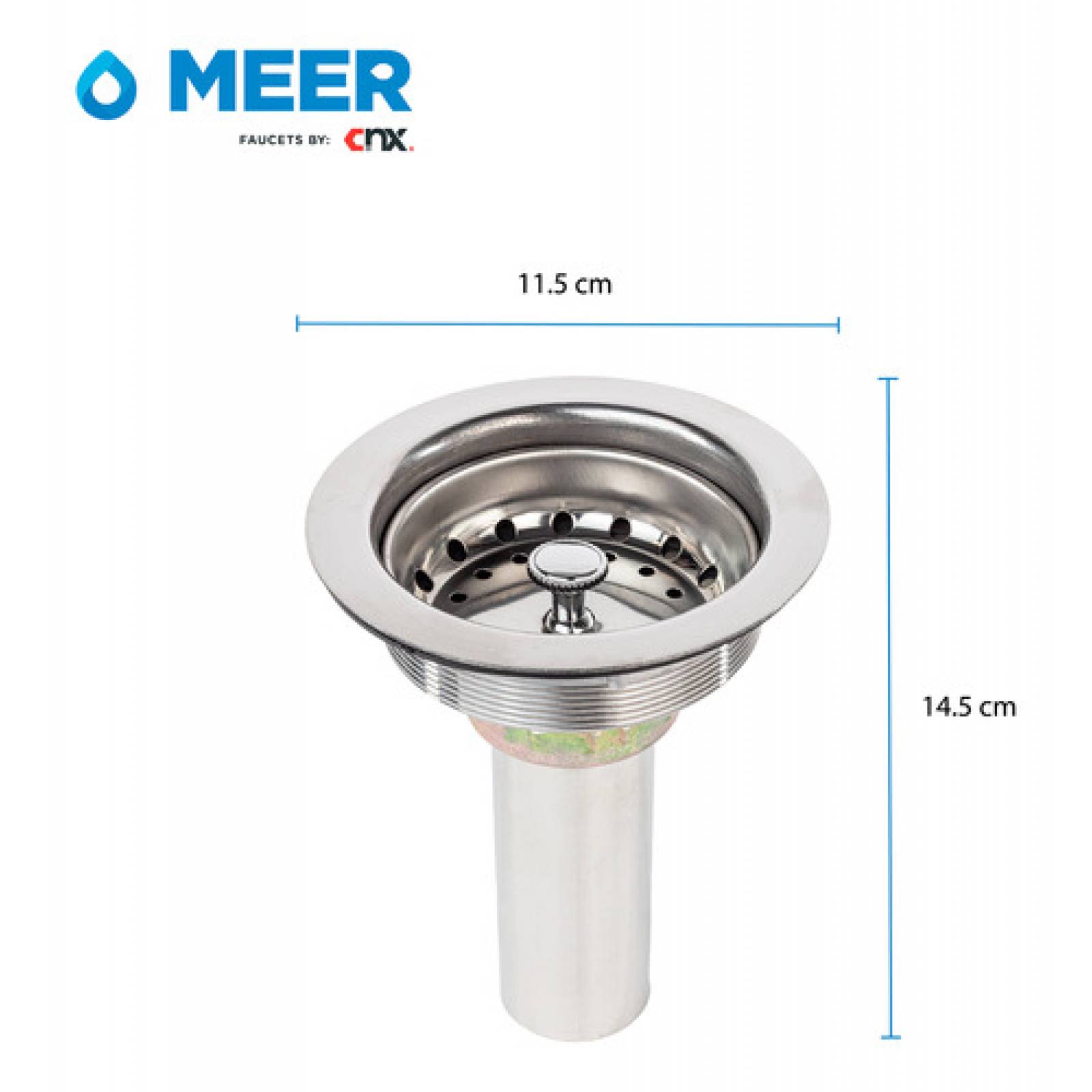 Kit de Tarja Sencilla de Acero Inoxidable con Mezcladora Monomando Premium