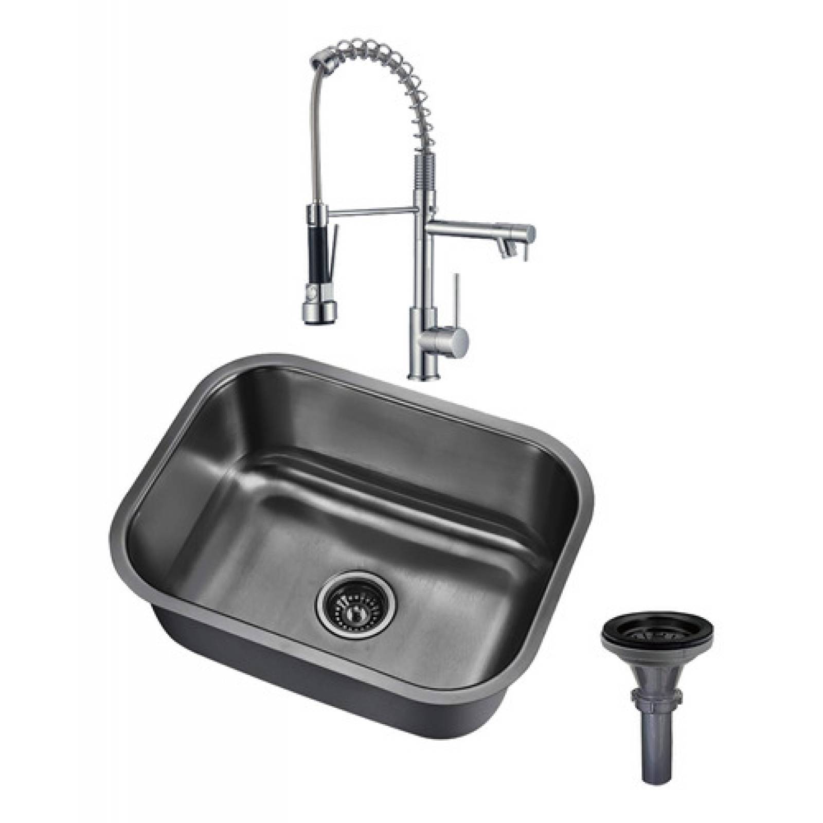 Tarja Sencilla Con Mezcladora Para Cocina De Acero Inoxidable Premium