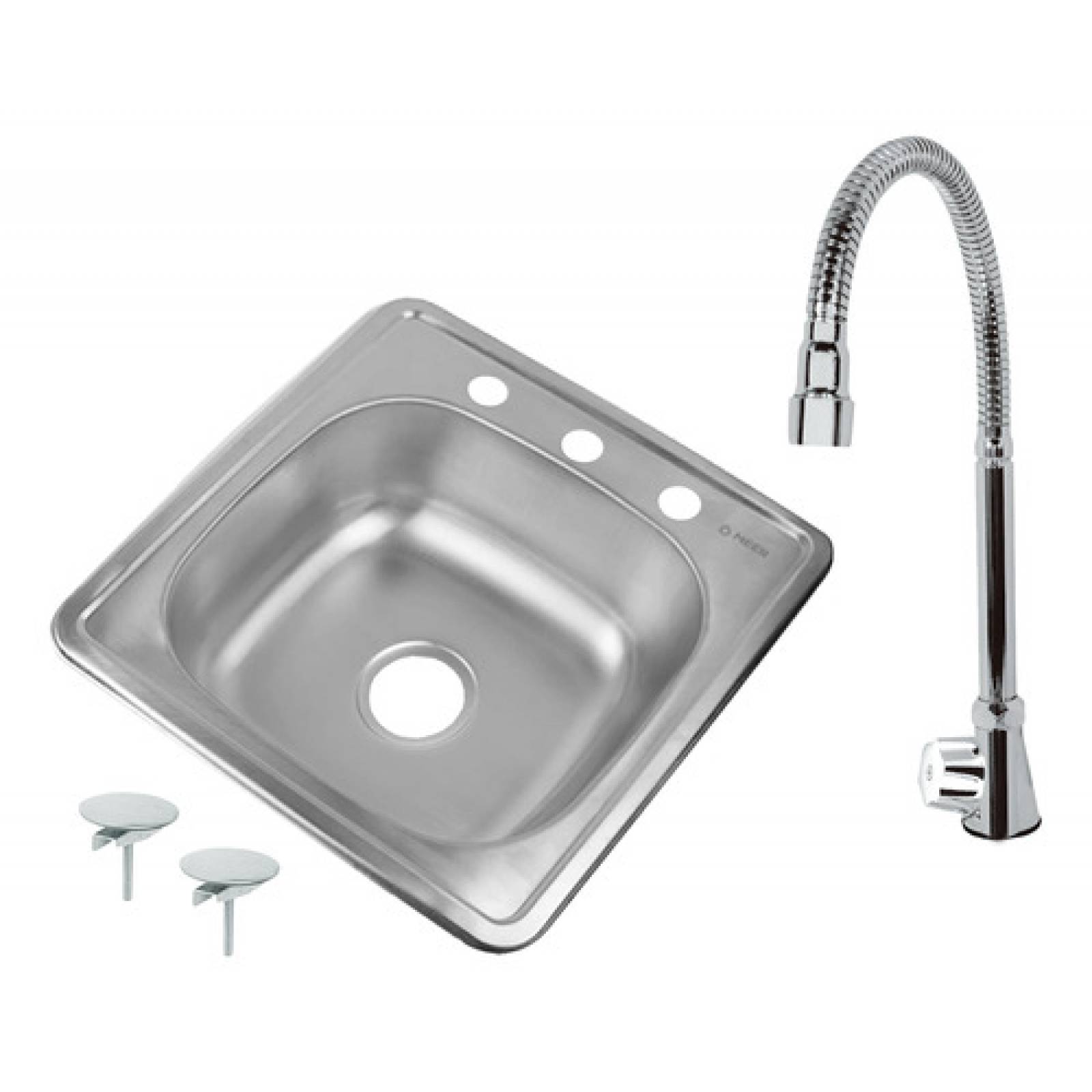 Tarja Pequeña Con Llave De Acero Inoxidable Flexible