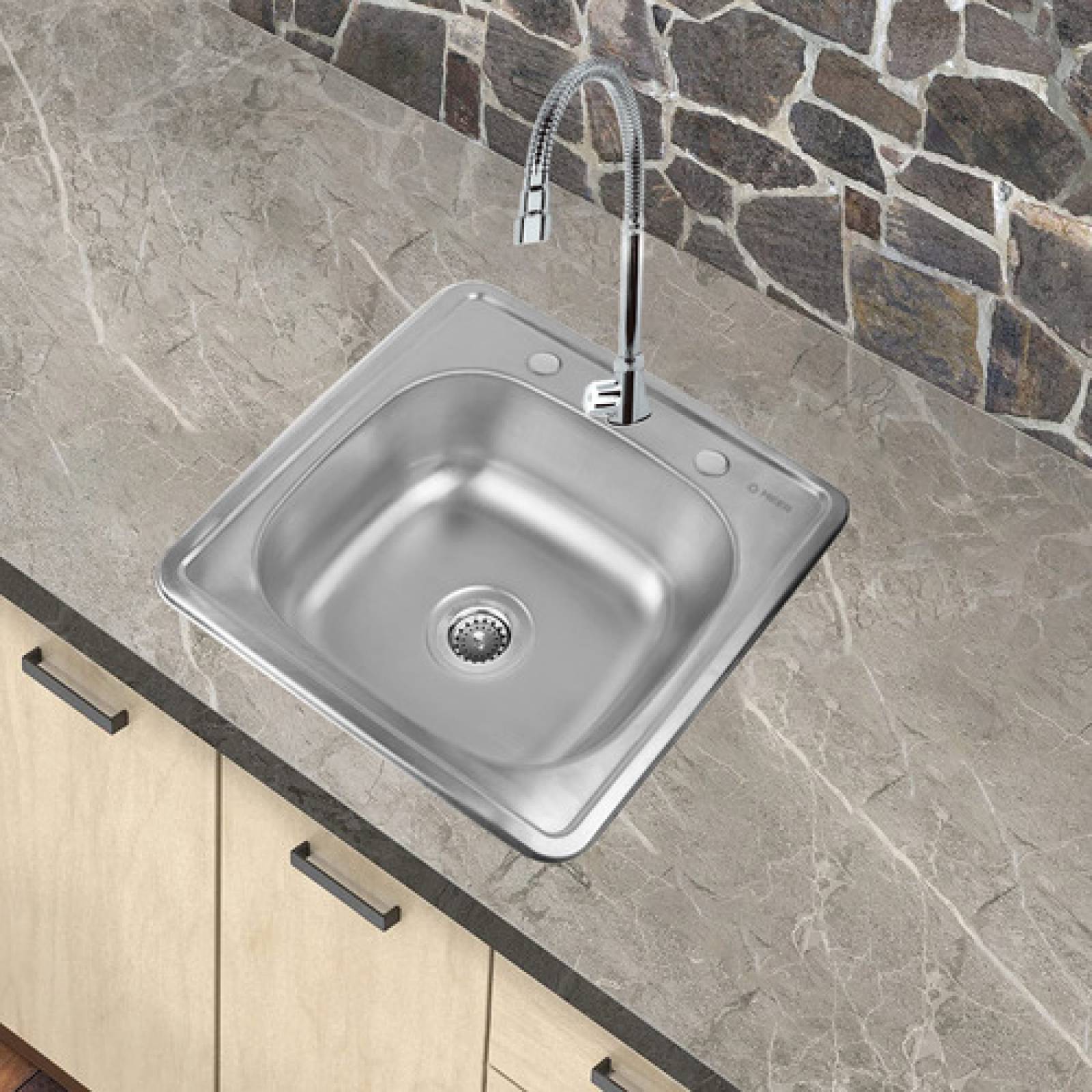 Tarja Pequeña Con Llave De Acero Inoxidable Flexible