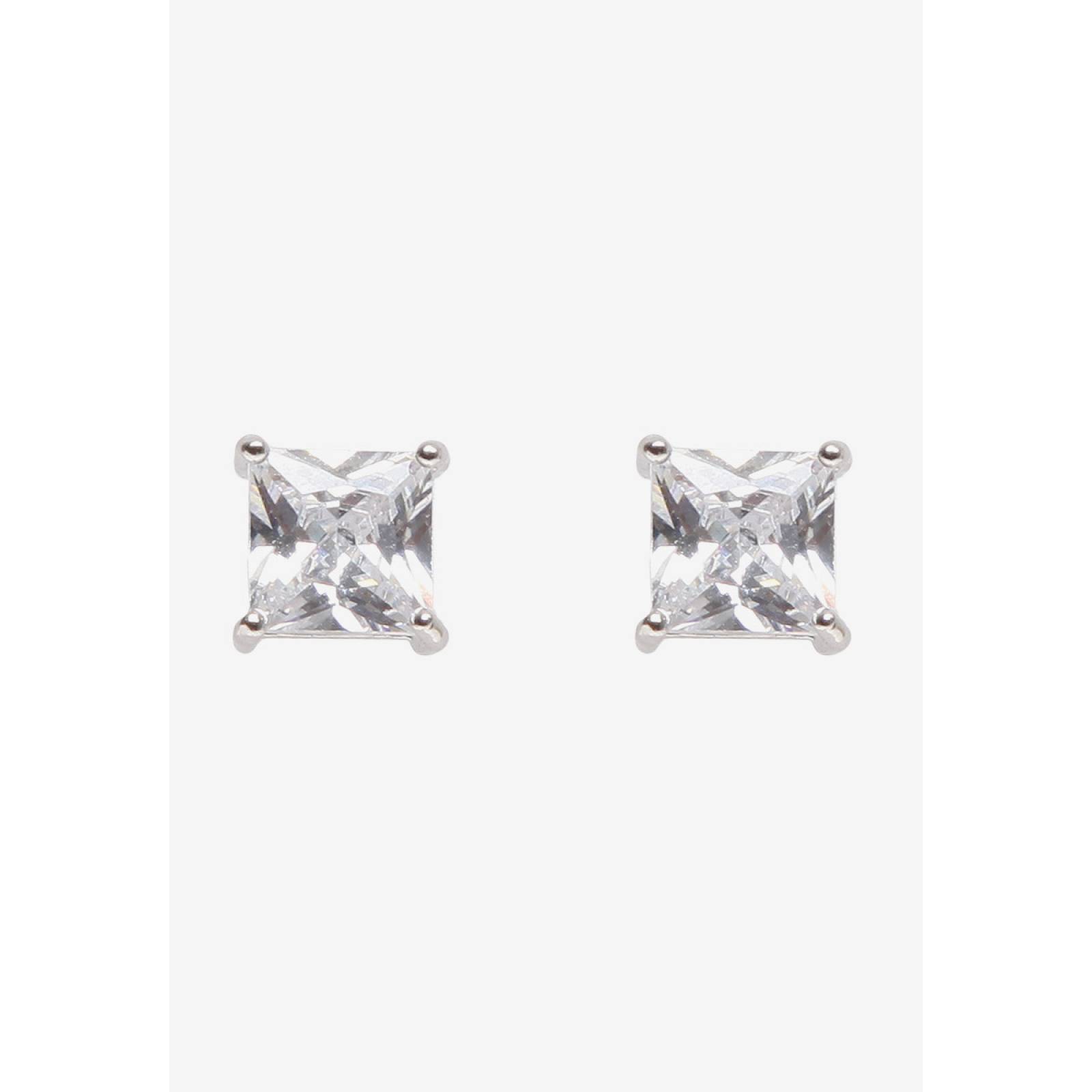Aretes Diamond Radiant Breanna White - Blanco