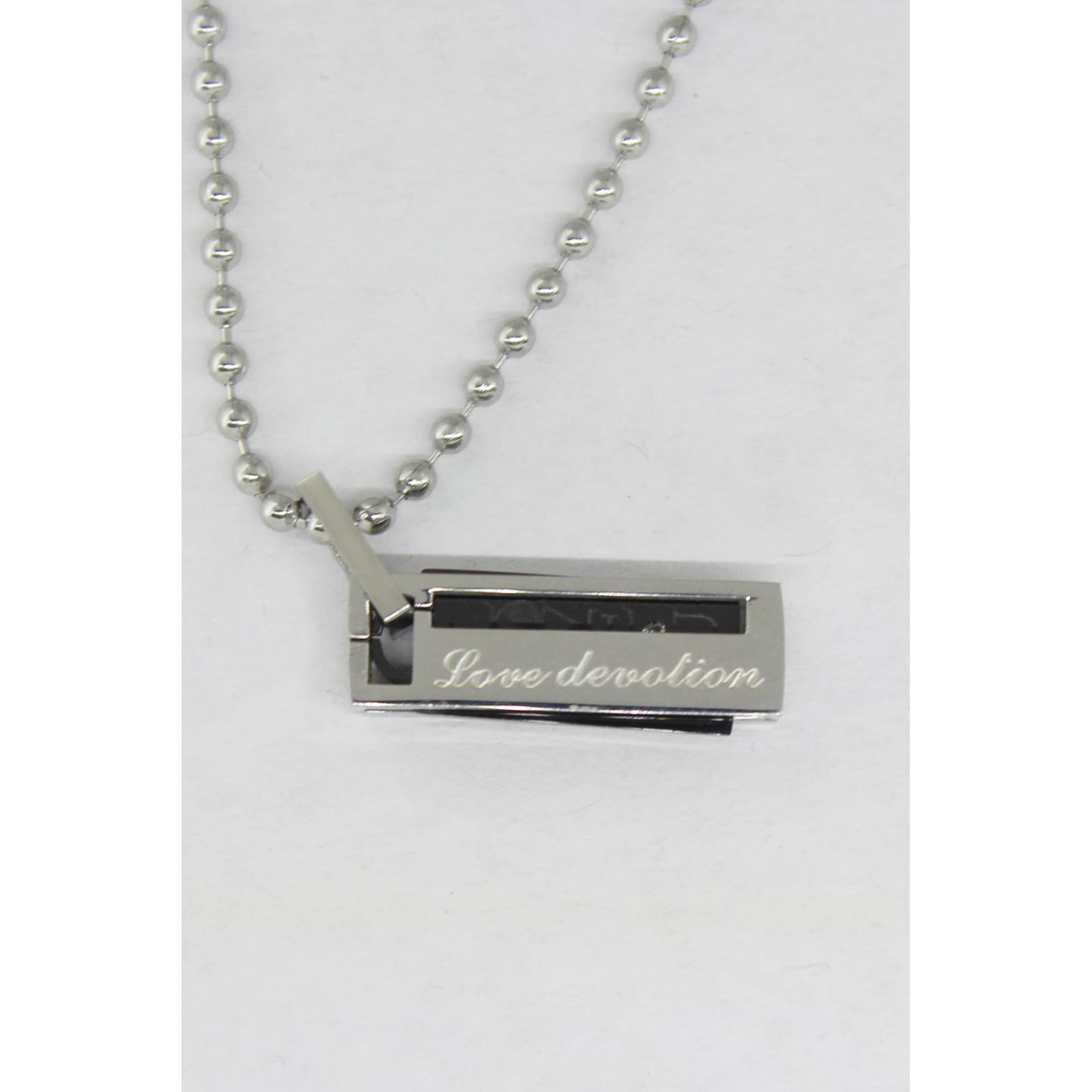 Cadena Caballero de Acero Inoxidable Amor - Gris