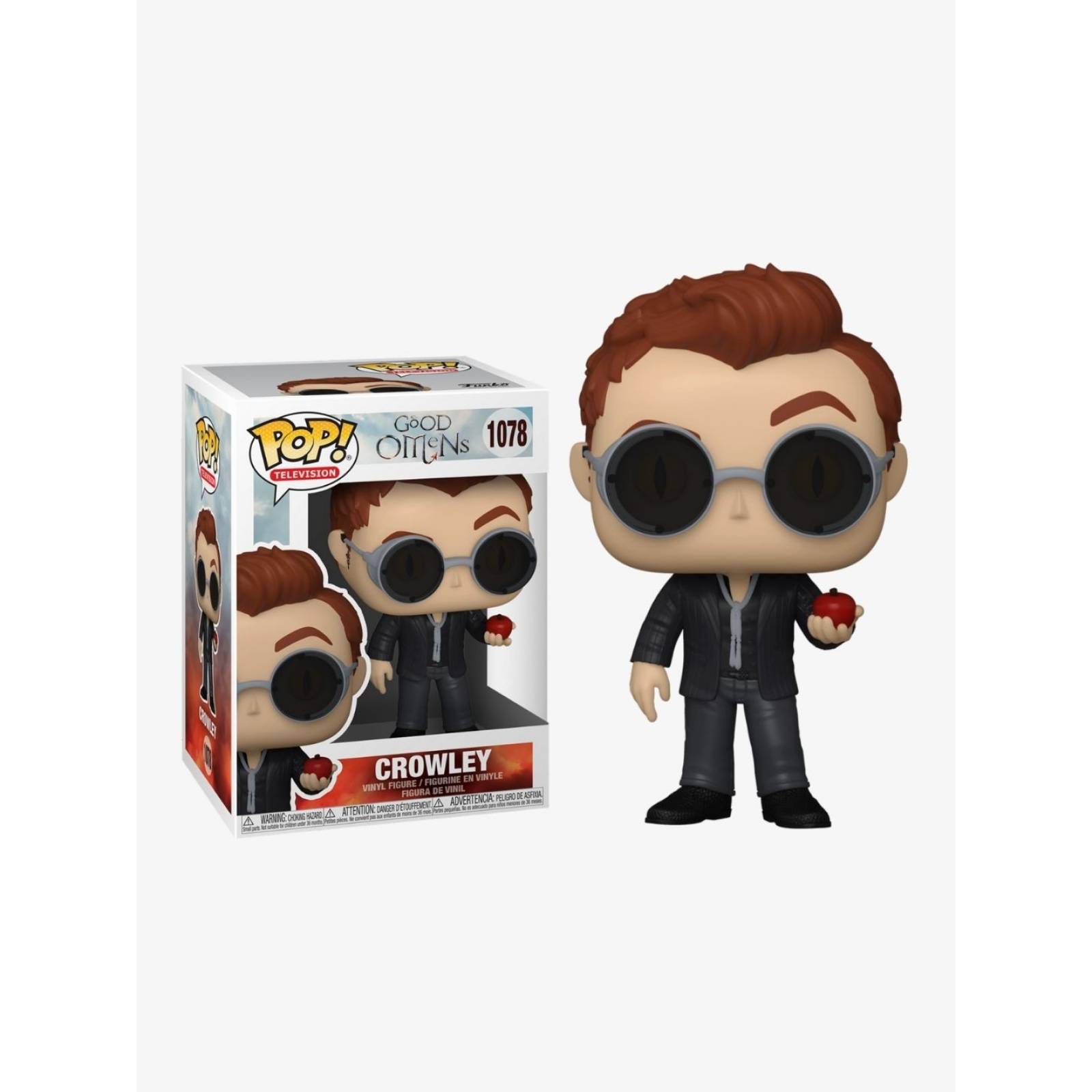 FUNKO POP TV: Good Omens - Crowley w/Apple