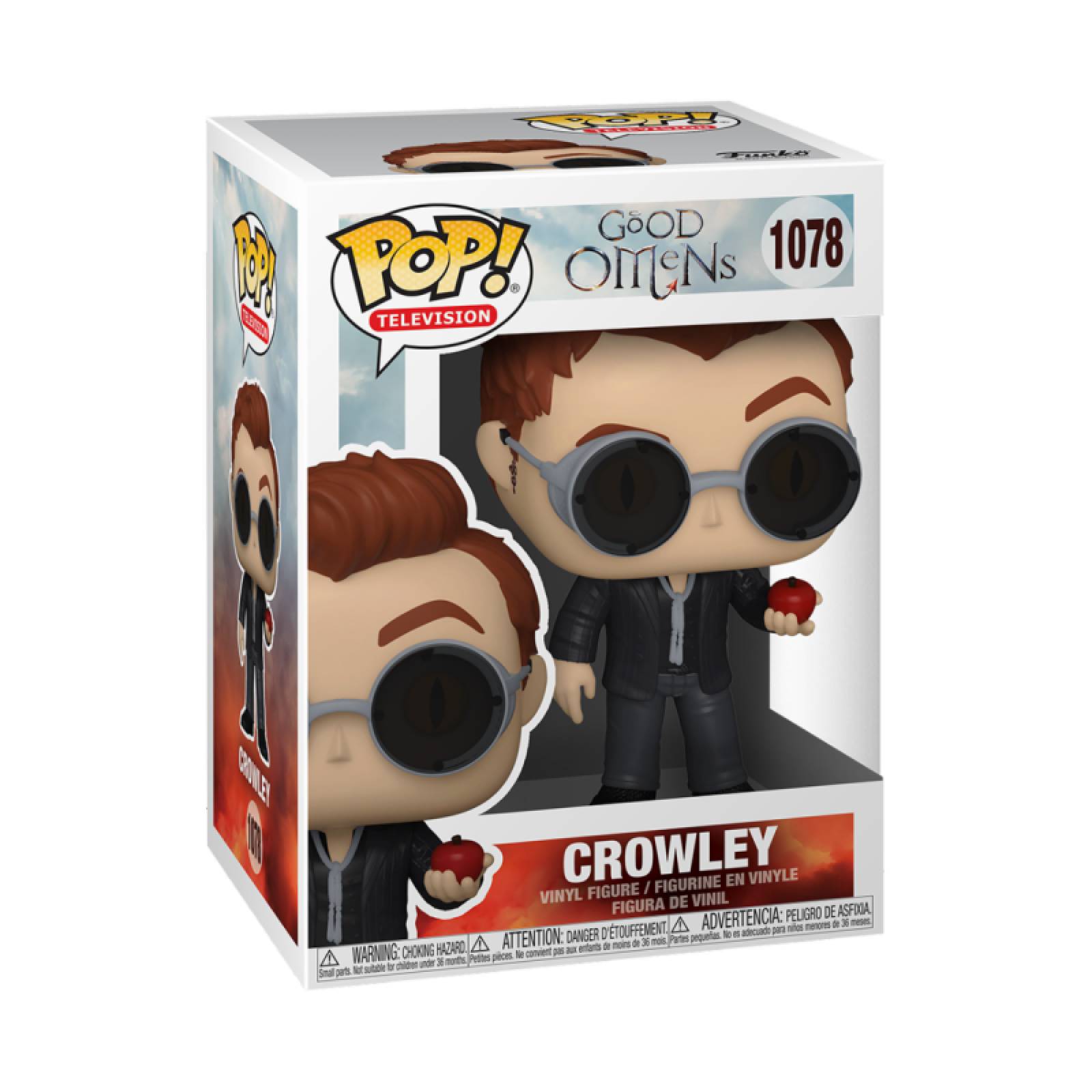 FUNKO POP TV: Good Omens - Crowley w/Apple