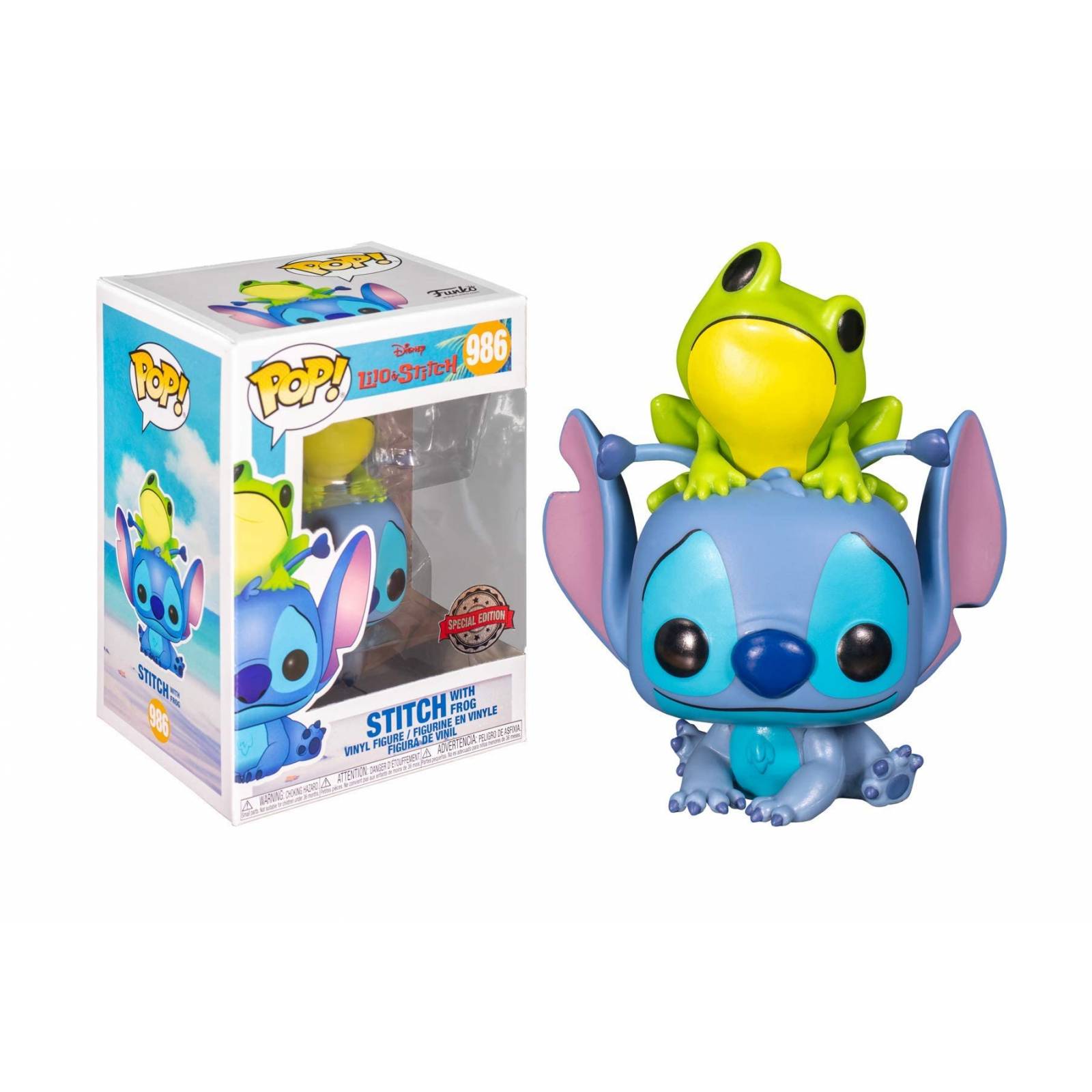 Stitch With Frog - Disney Funko Pop! # 986