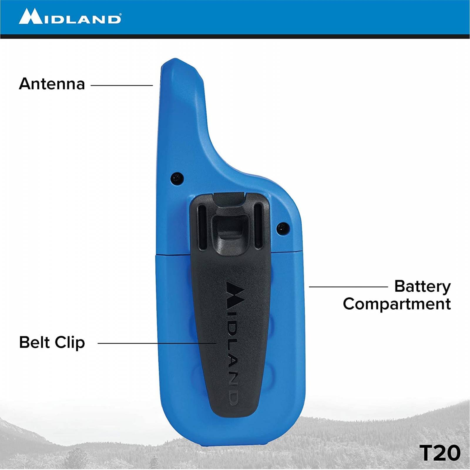 Walkie Talkie Midland T20 Hasta 25km (16millas)