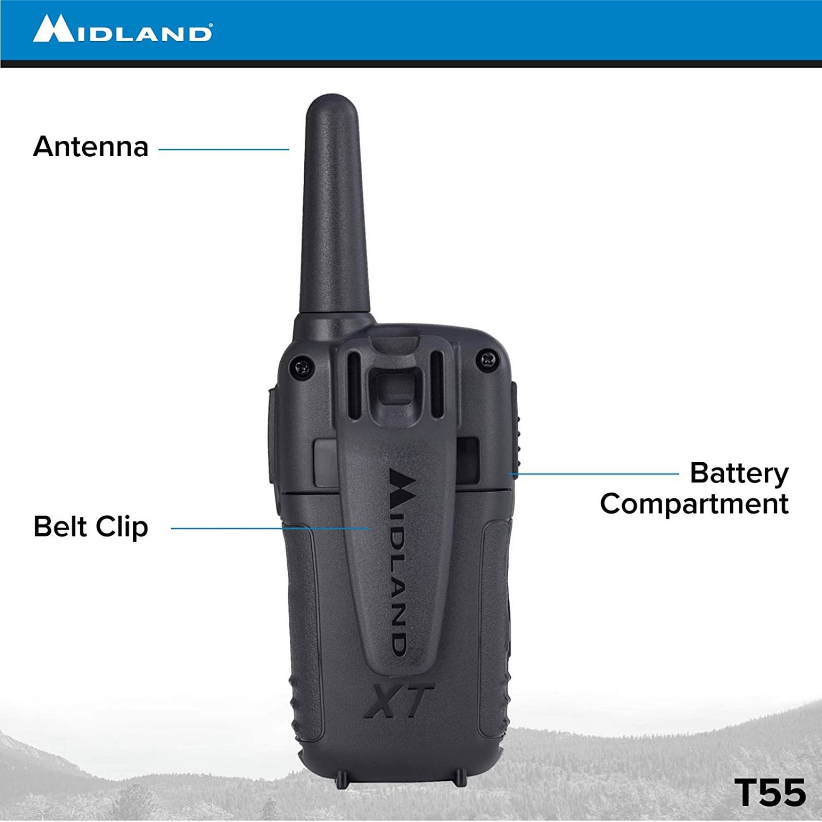 Radios 2 Vias Midland T55vp3 Hasta 45km (28 Millas)