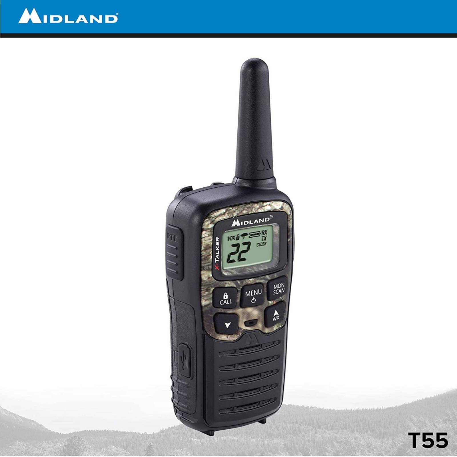 Radios 2 Vias Midland T55vp3 Hasta 45km (28 Millas)