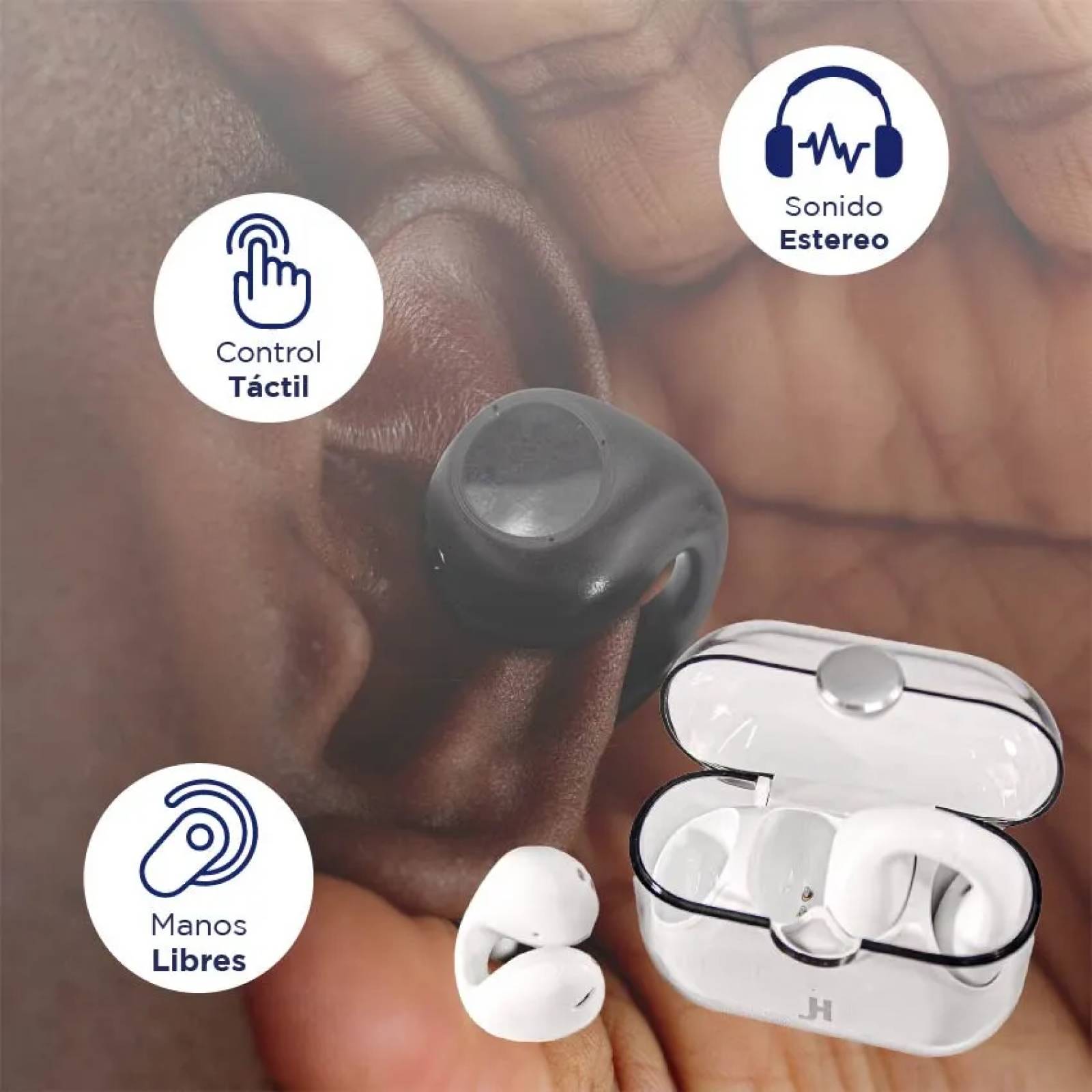 JH Soaiy |  Audifonos clip bluetooth  inalambricos IPX6