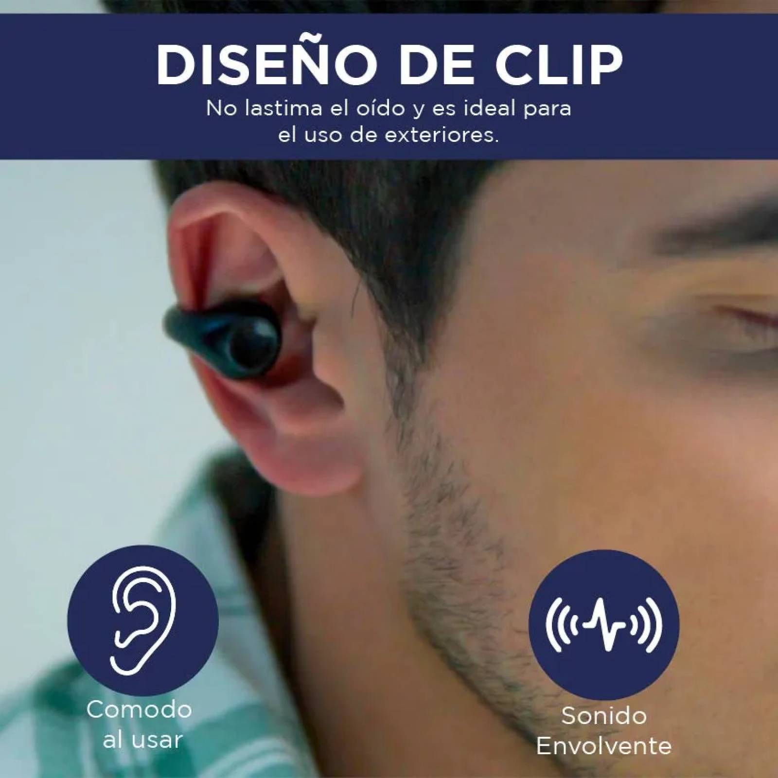 JH Soaiy |  Audifonos clip bluetooth  inalambricos IPX6