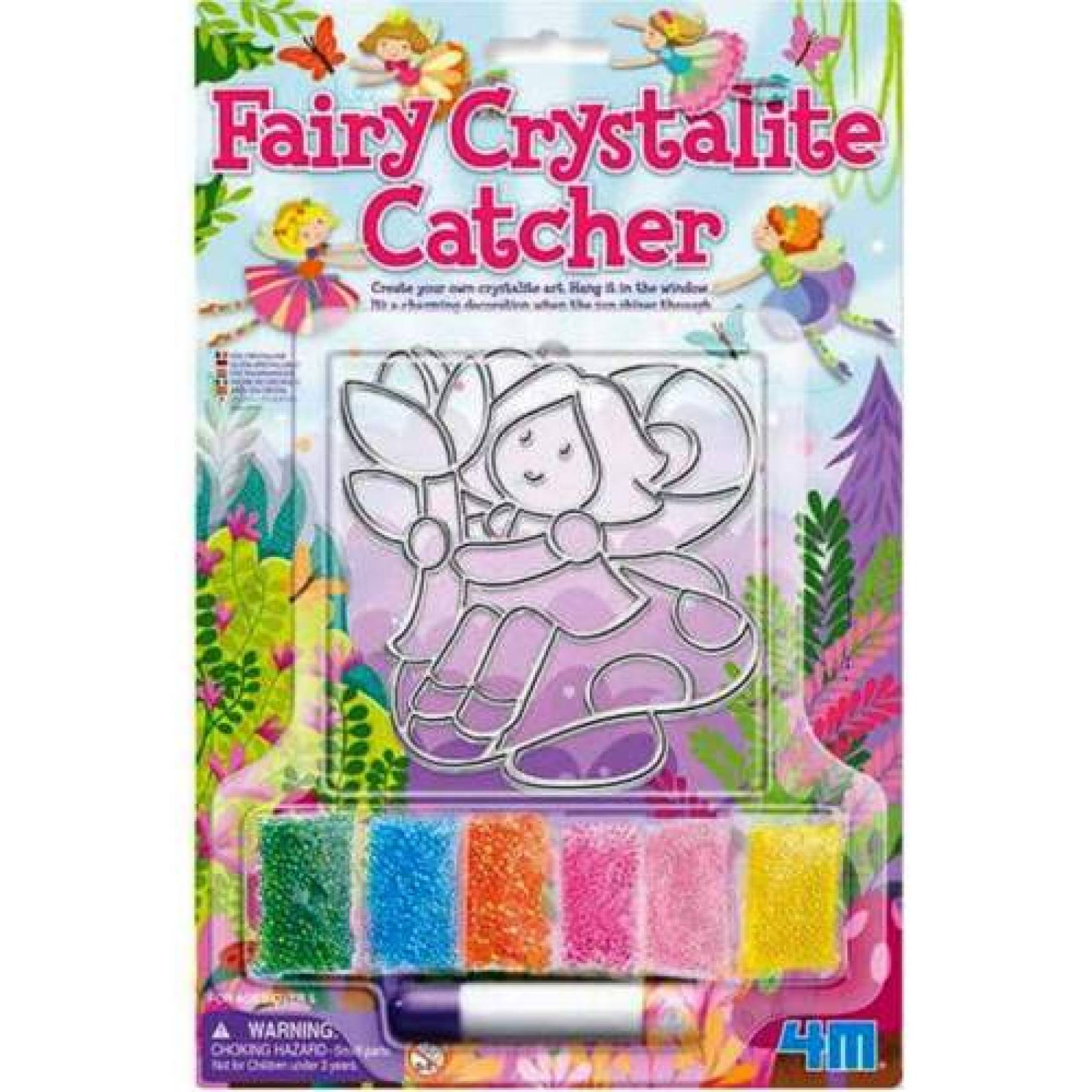 Fairy Crystalite Catcher hada sentada en hongo