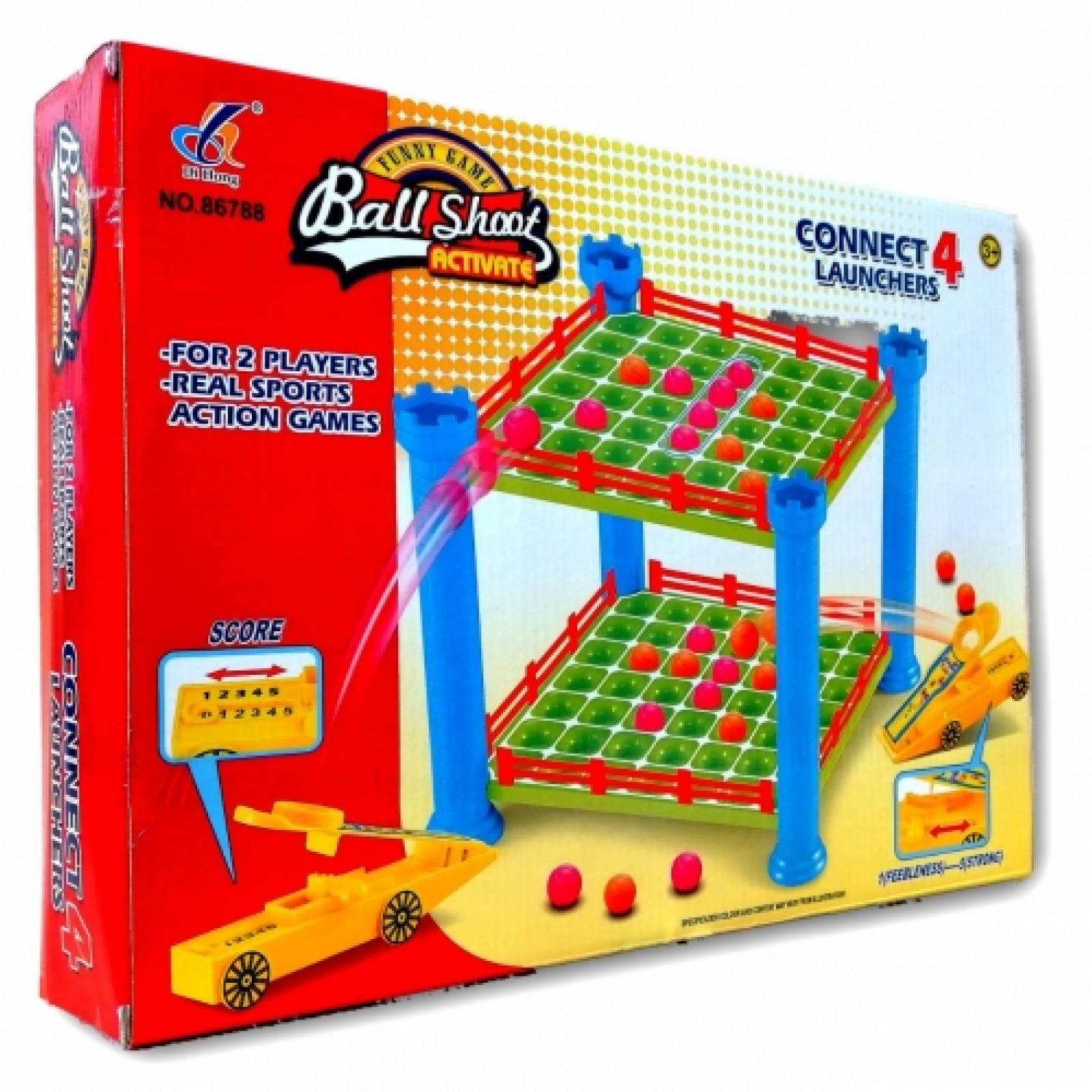 Ball Shoot Activate connect 4 launchers
