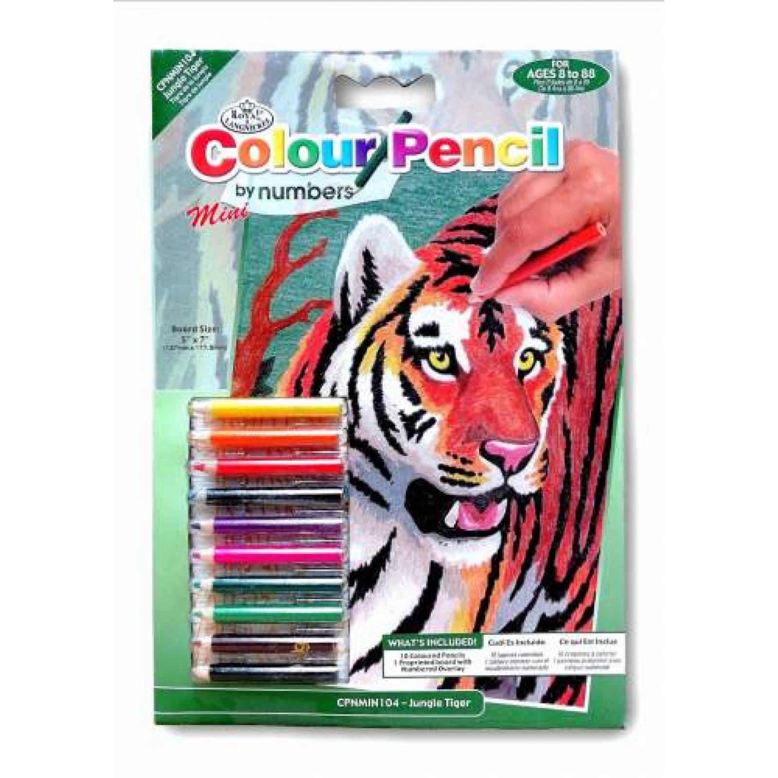 Kit para pintar por numeros "Jungle Tiger"