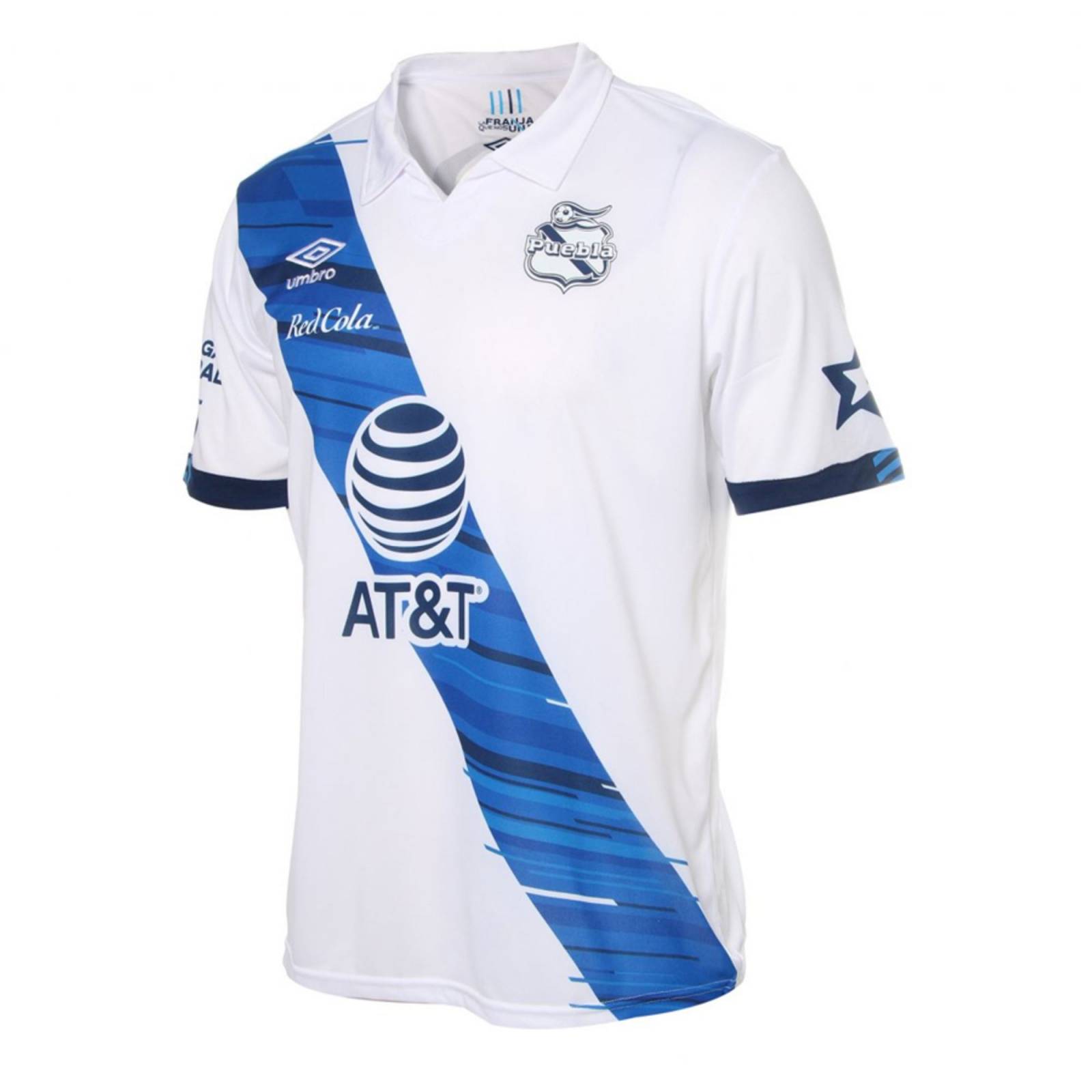 PLAYERA JERSEY UMBRO CABALLERO FC PUEBLA  LOCAL BLANCO 2020-2021 