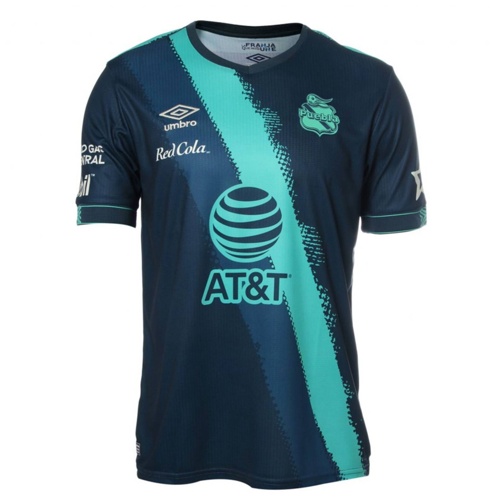 PLAYERA CABALLERO JERSEY UMBRO FC PUEBLA VISITA VERDE 2020-2021
