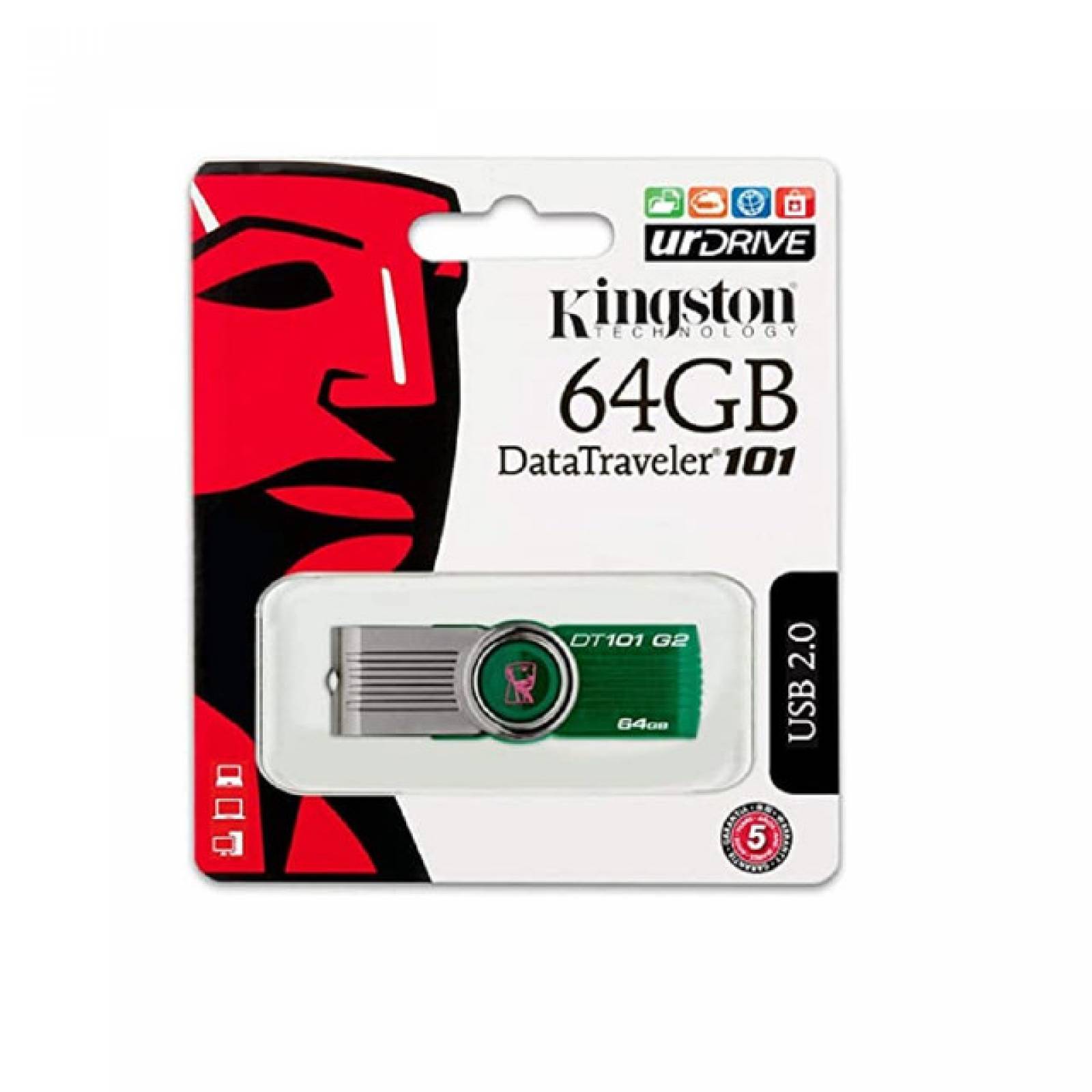 Memoria USB Kingston DT101 Original 64Gb