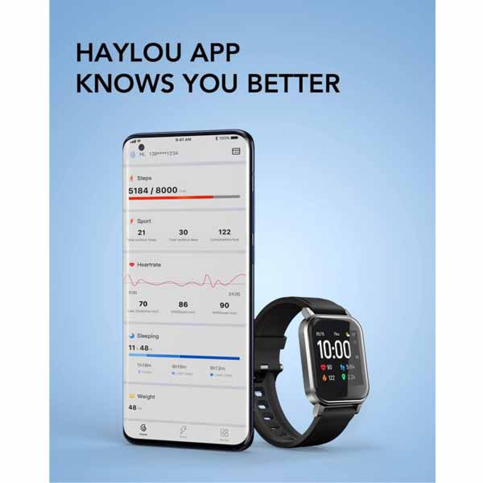 Smartwatch Reloj Inteligente Haylou LS02 Bluetooth 5.0 IP68 1.4"