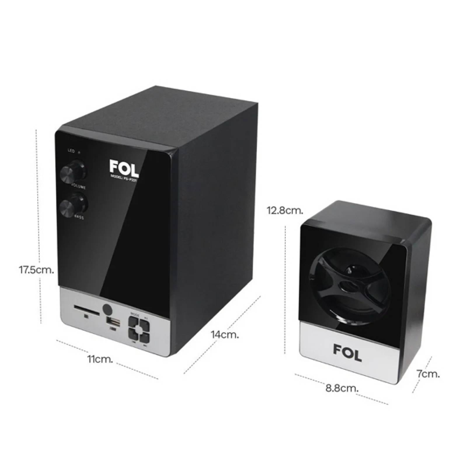 Minicomponente Fol Multimedia Bluetooth Bocina 2.1 Subwoofer