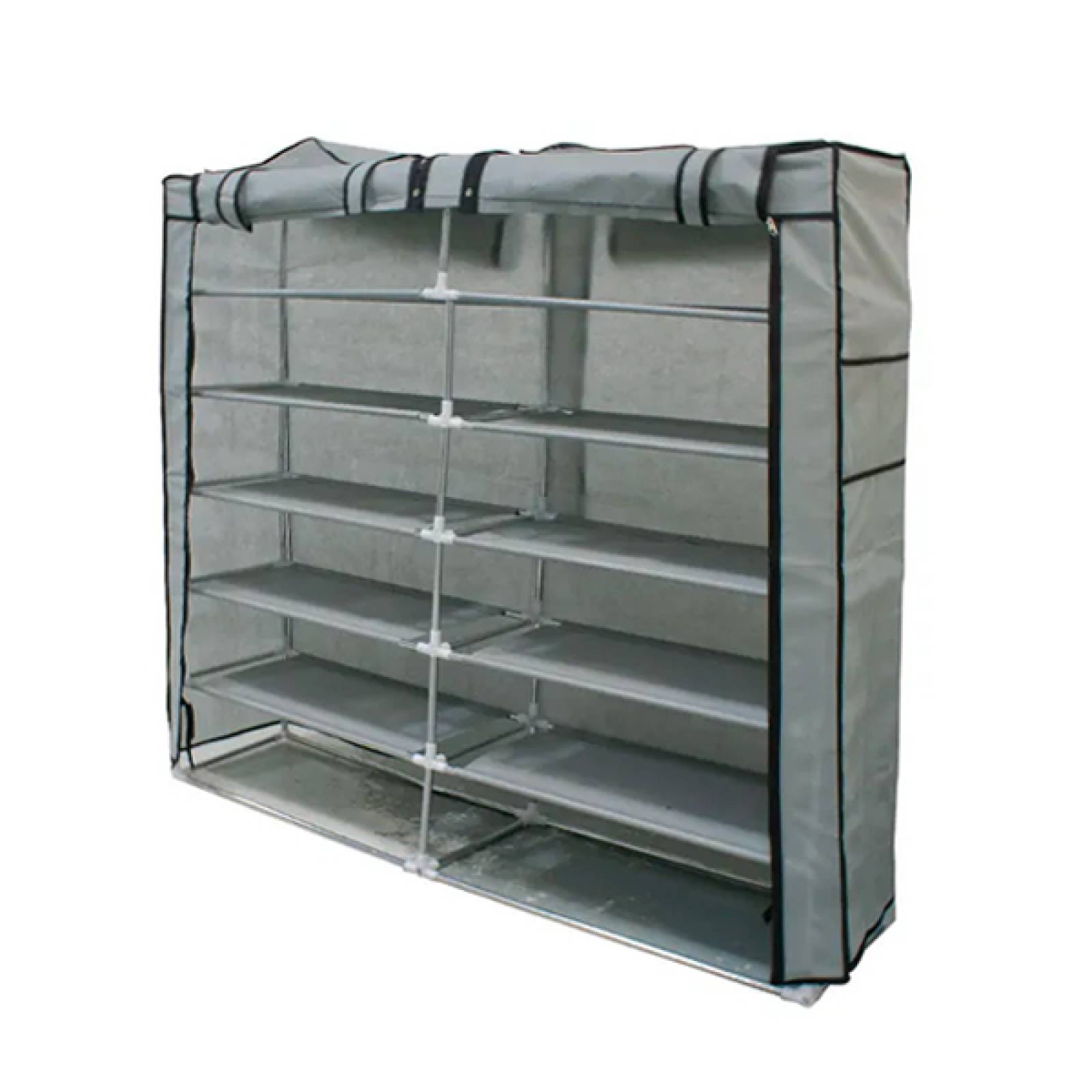 Zapatero Portatil de 6 Niveles con Funda Cubre Polvo